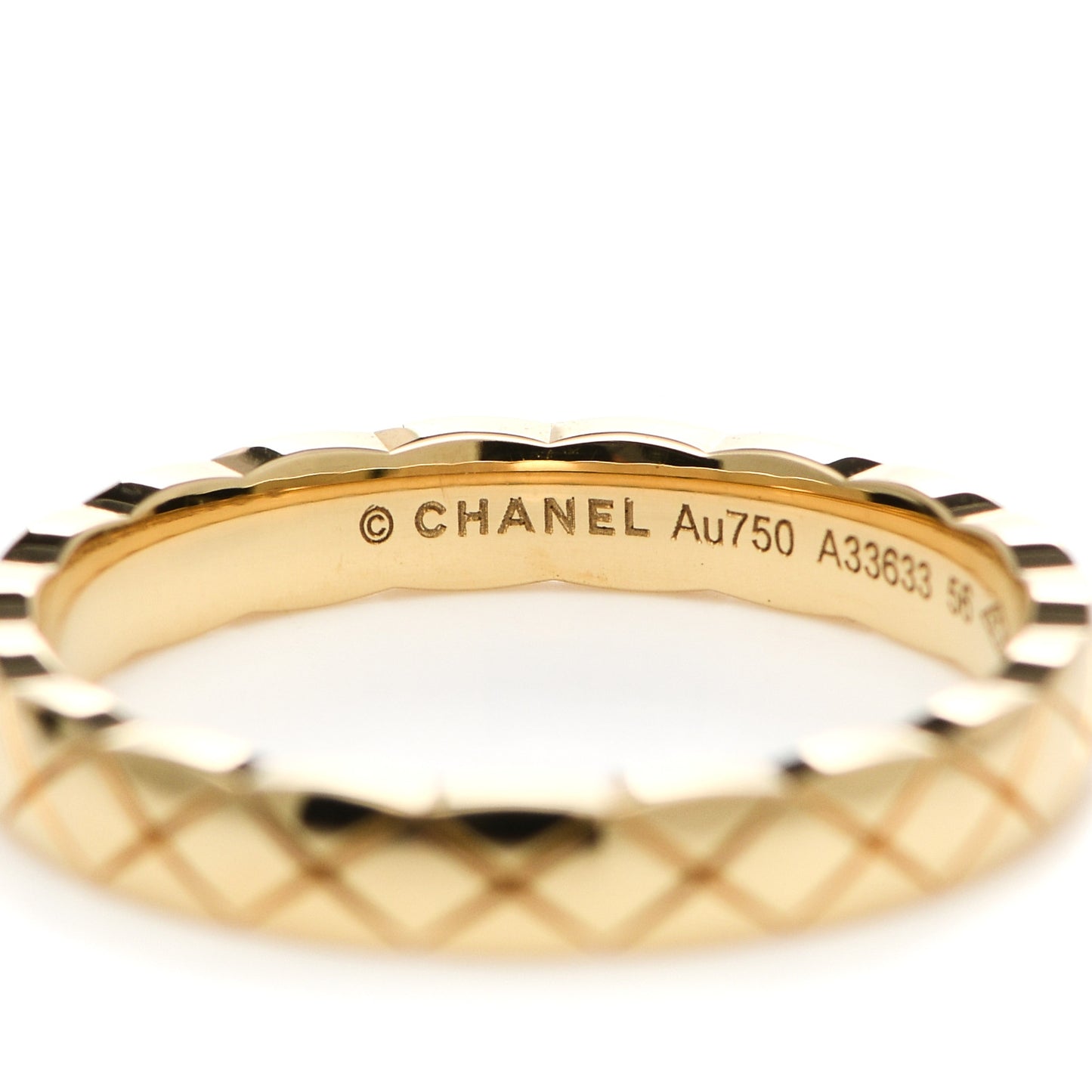 18K Yellow Gold Mini Coco Crush Ring 56 7.5