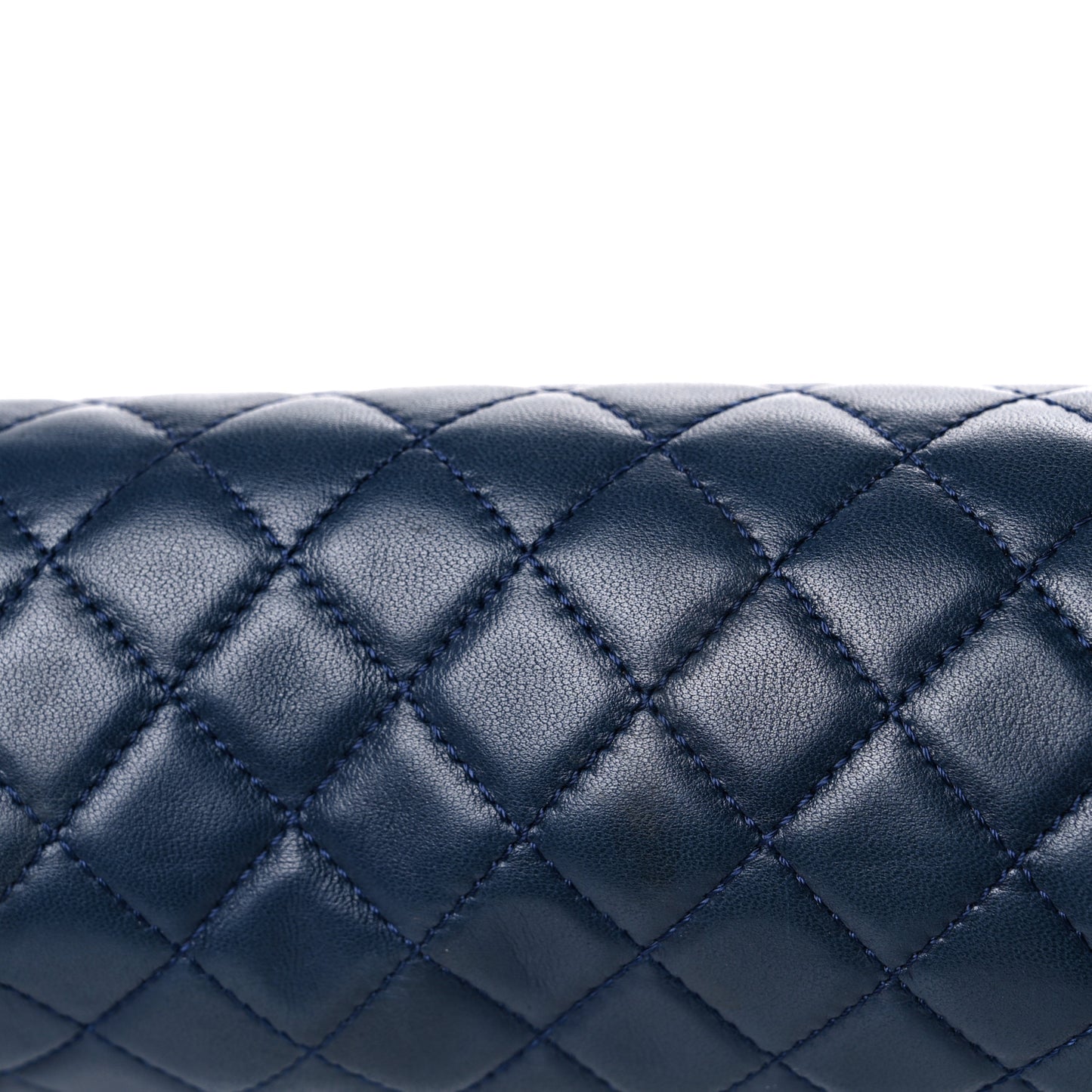 Lambskin Quilted Medium Boy Flap Dark Navy