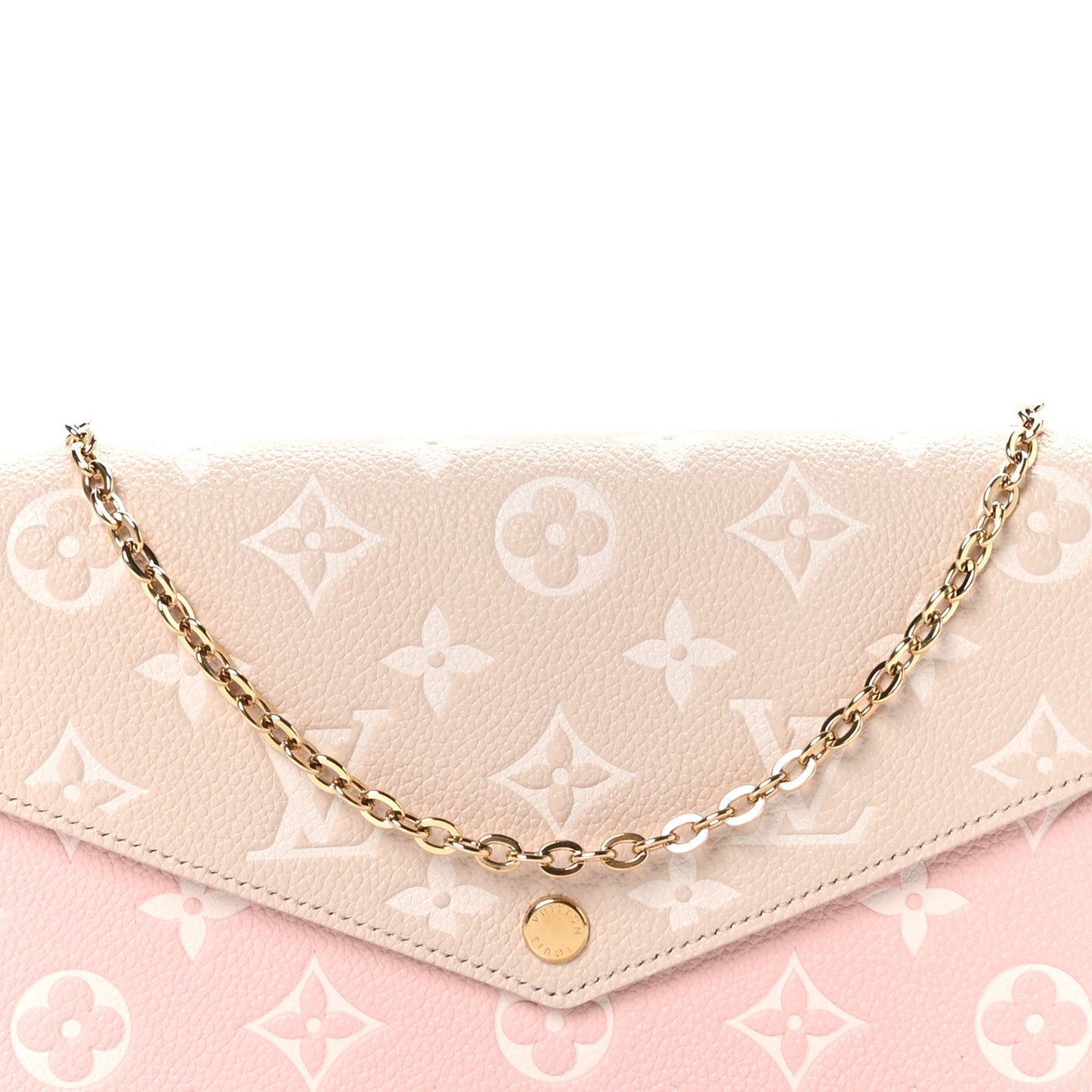 Empreinte Spring in the City Felicie Pochette Chain Wallet Pink Beige Yellow