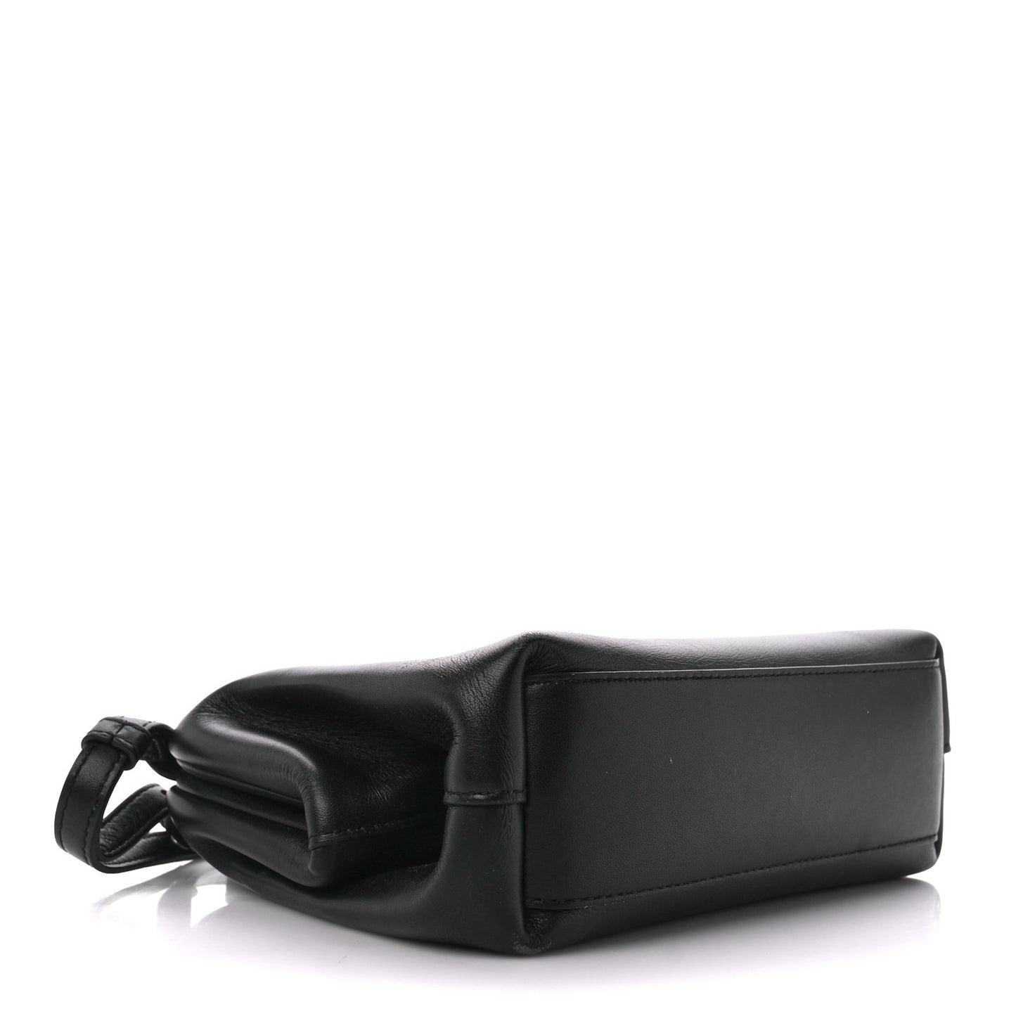 Calfskin Small The Point Triangle Bag Black