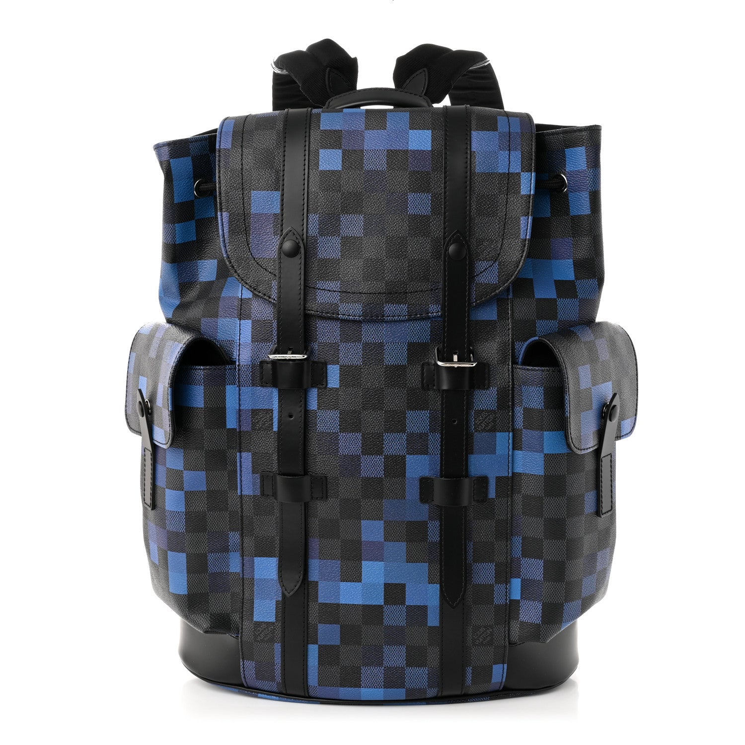 louis vuitton blue checkered backpack Louis Vuitton Damier Graphite Pixel Christopher PM Backpack Blue 1328167 – FASHIONPHILE