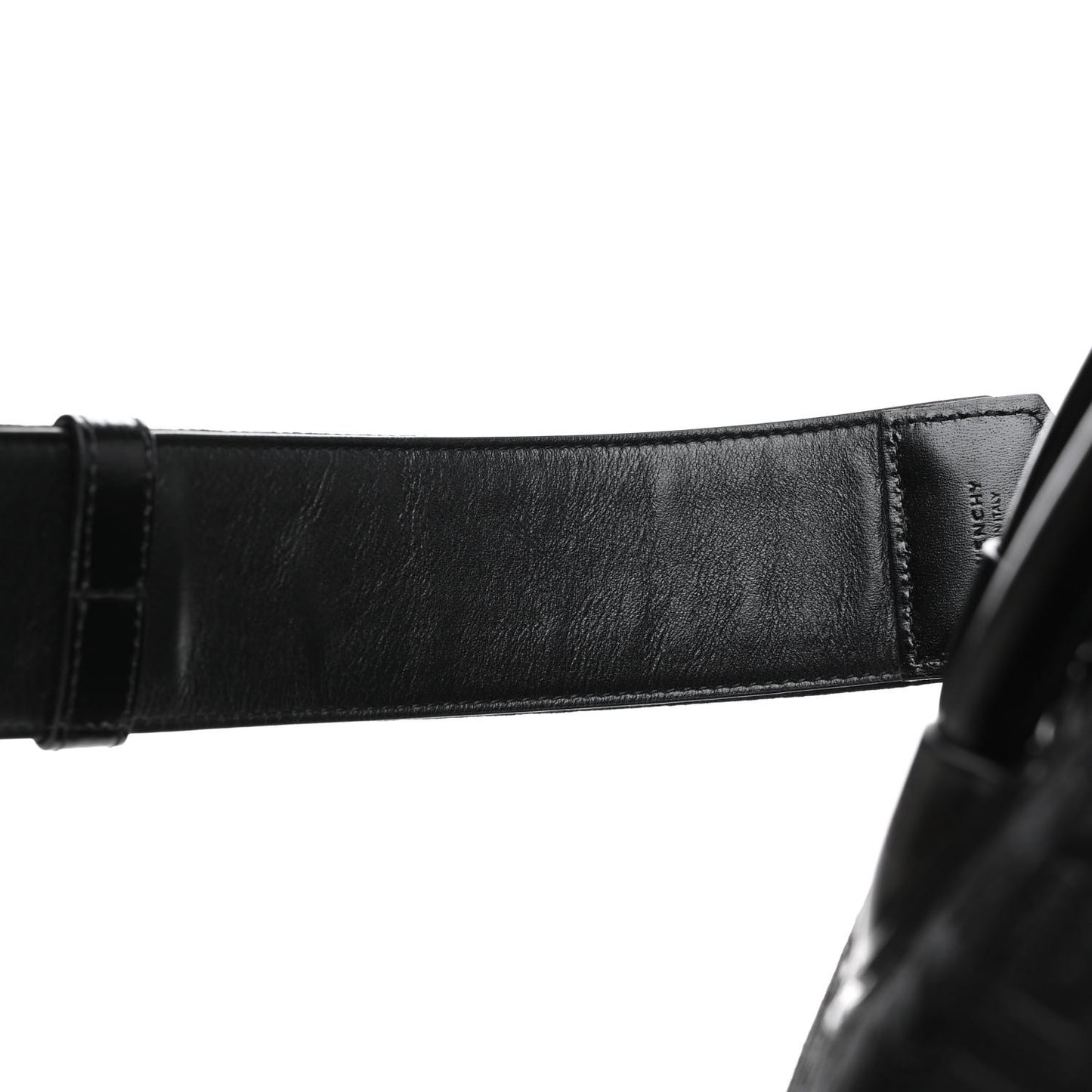 Canvas Jacquard Embroidered Calfskin 4G Mini Antigona Black
