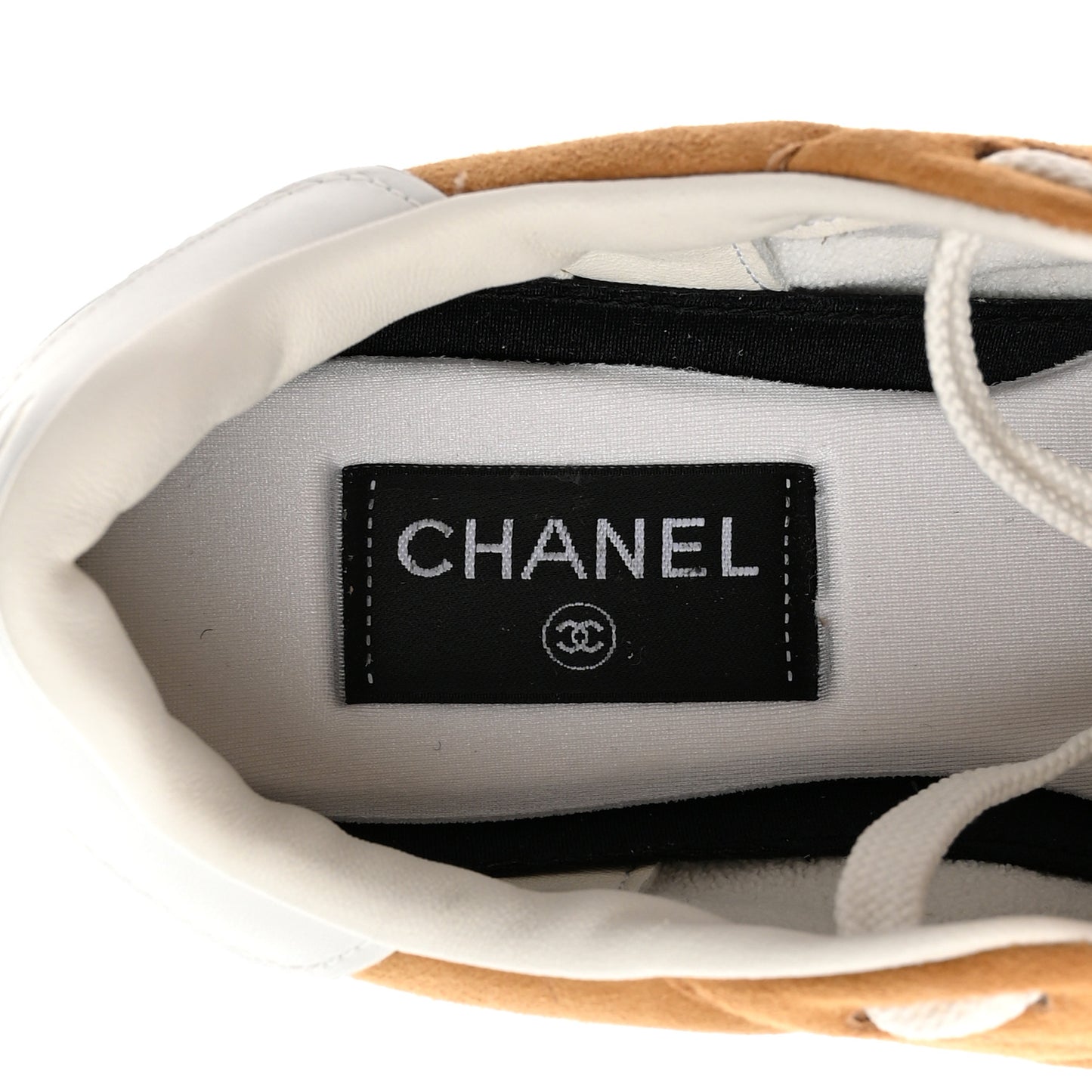 Suede Kidskin Quilted Sneakers 39 Dark Beige