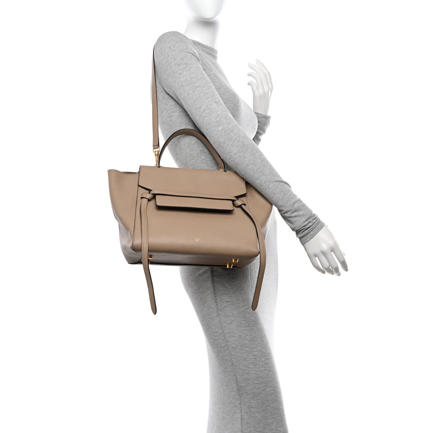 Baby Grained Calfskin Mini Belt Bag Dune