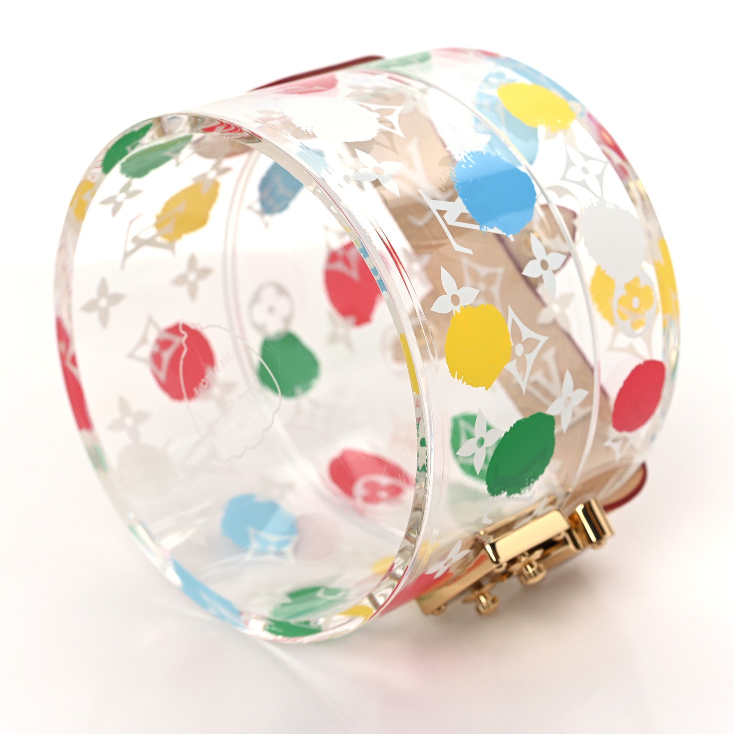 Louis Vuitton LV x YK Transparent Plexiglass Monogram Painted Dots Box Scott Multicolor 6 of 7