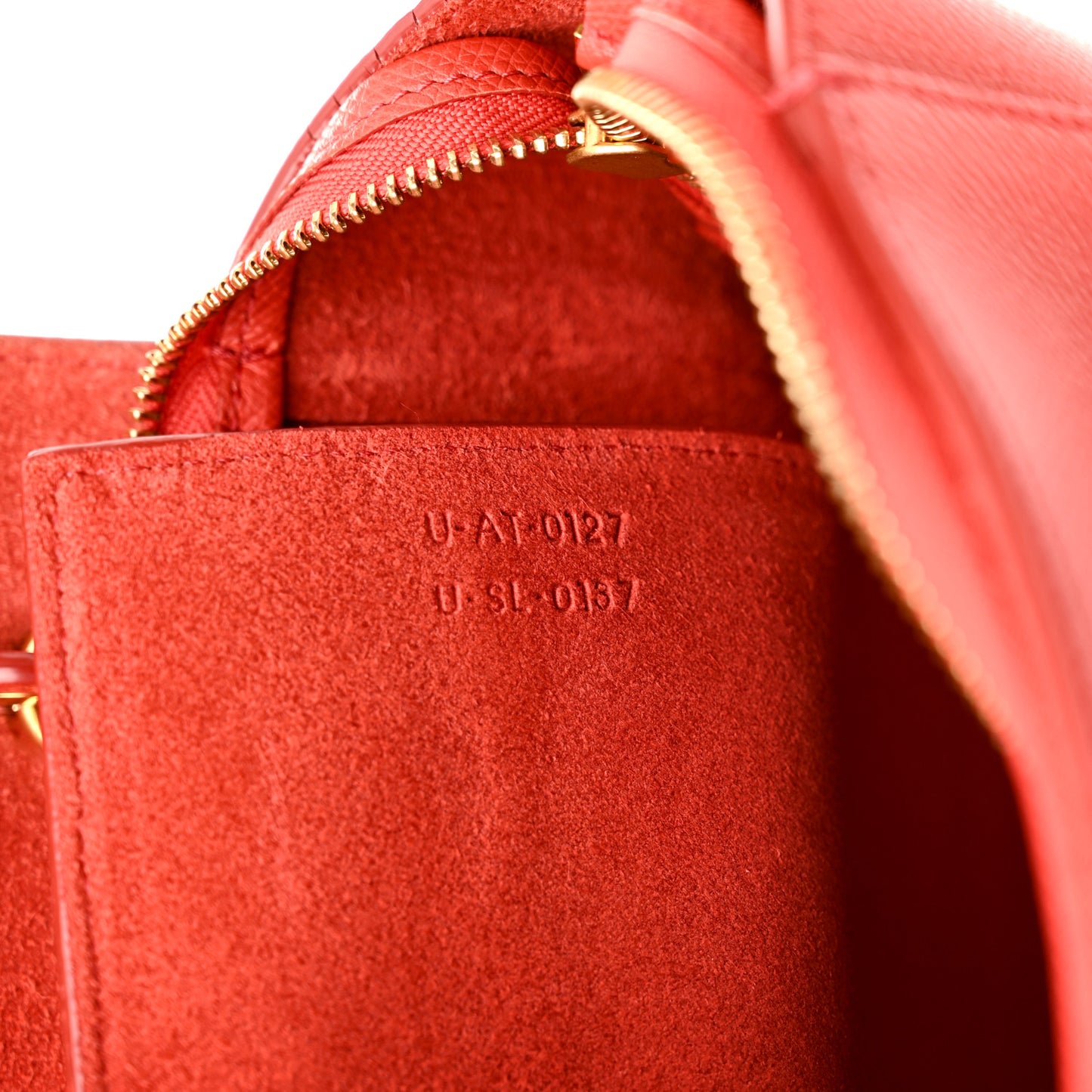 Grained Calfskin Micro Belt Bag Coral