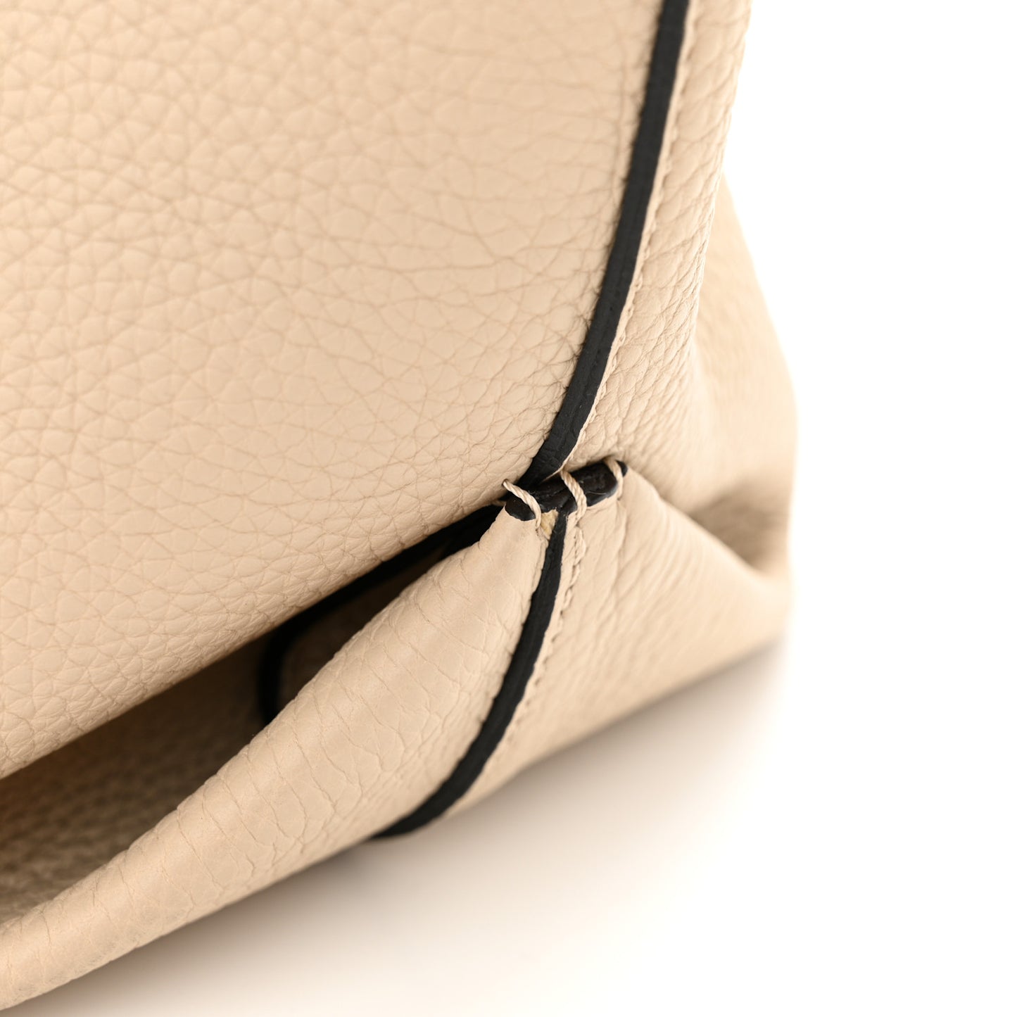 Taurillon Gex Calfskin Duo Reversible Tote Greige Zinc