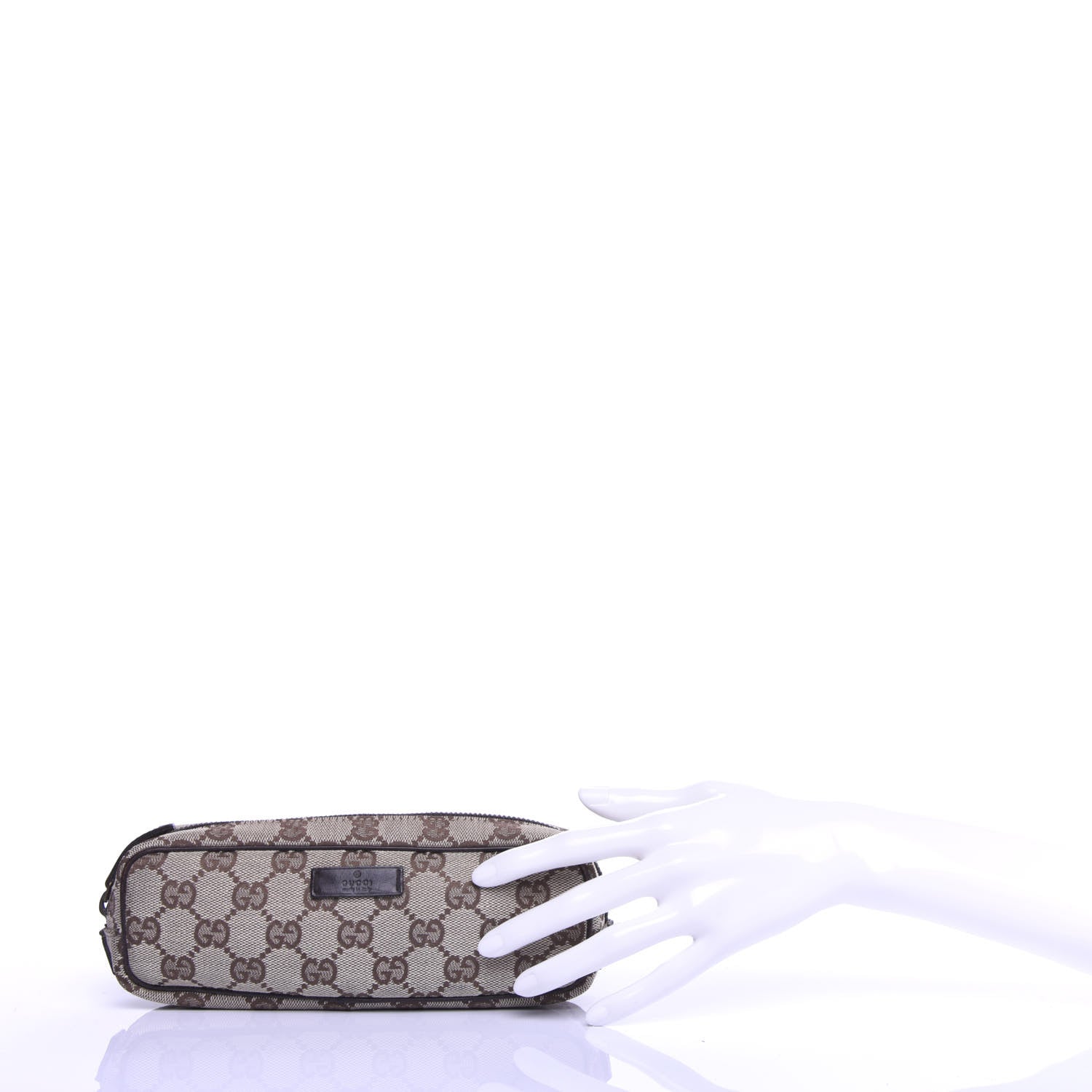 Gucci Monogram Small Cosmetic Case Dark Brown 2 of 7