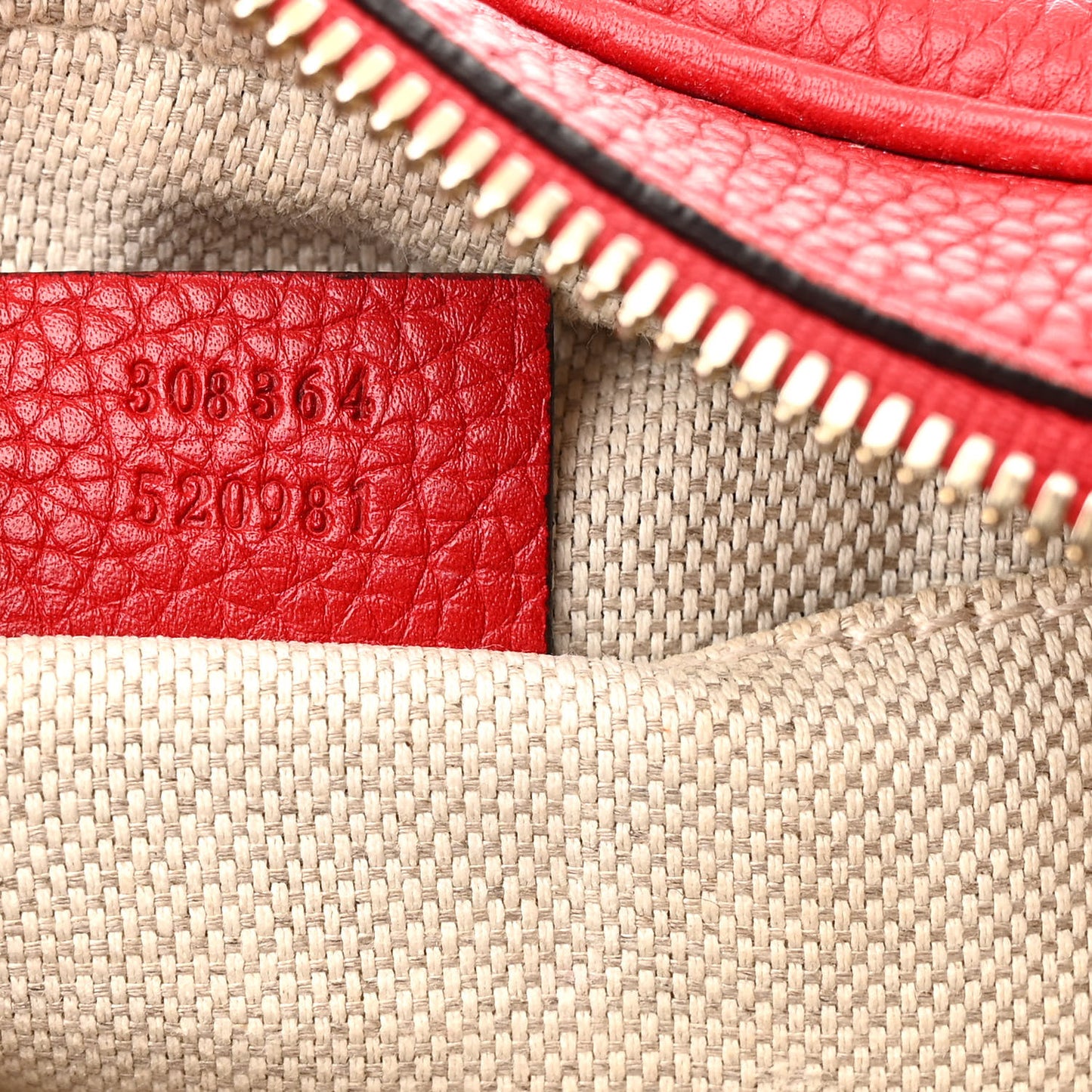Pebbled Calfskin Small Soho Disco Bag Tabasco Red