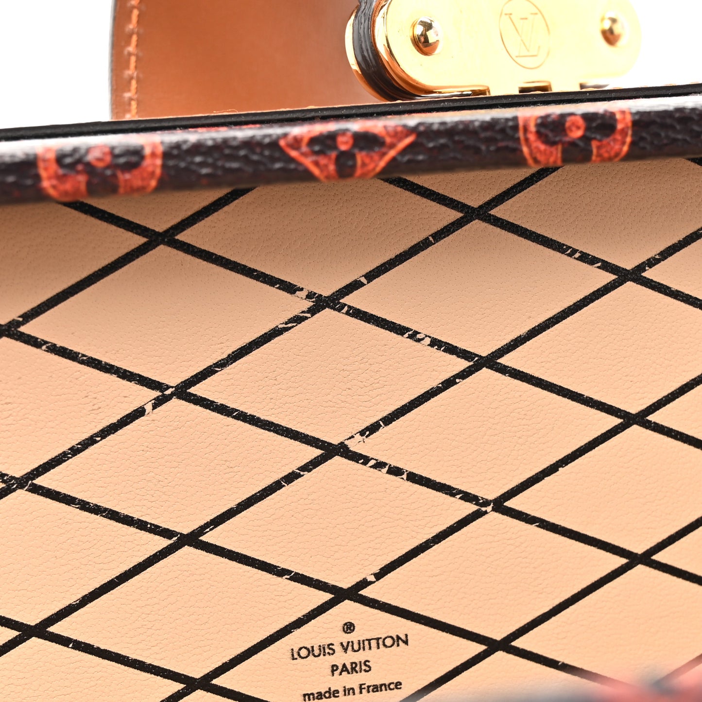 Catogram Petite Malle Orange Marron