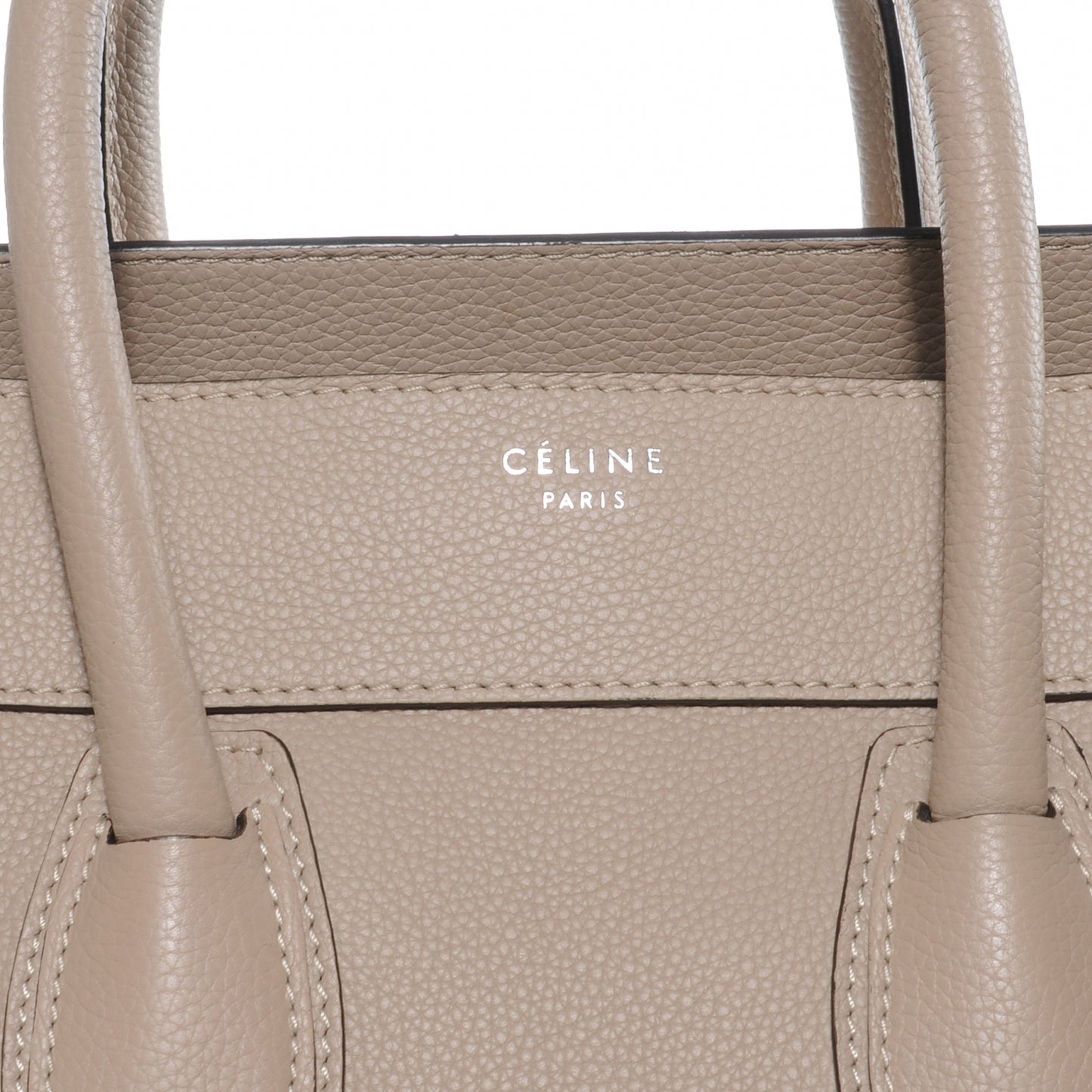 Drummed Calfskin Mini Luggage Dune