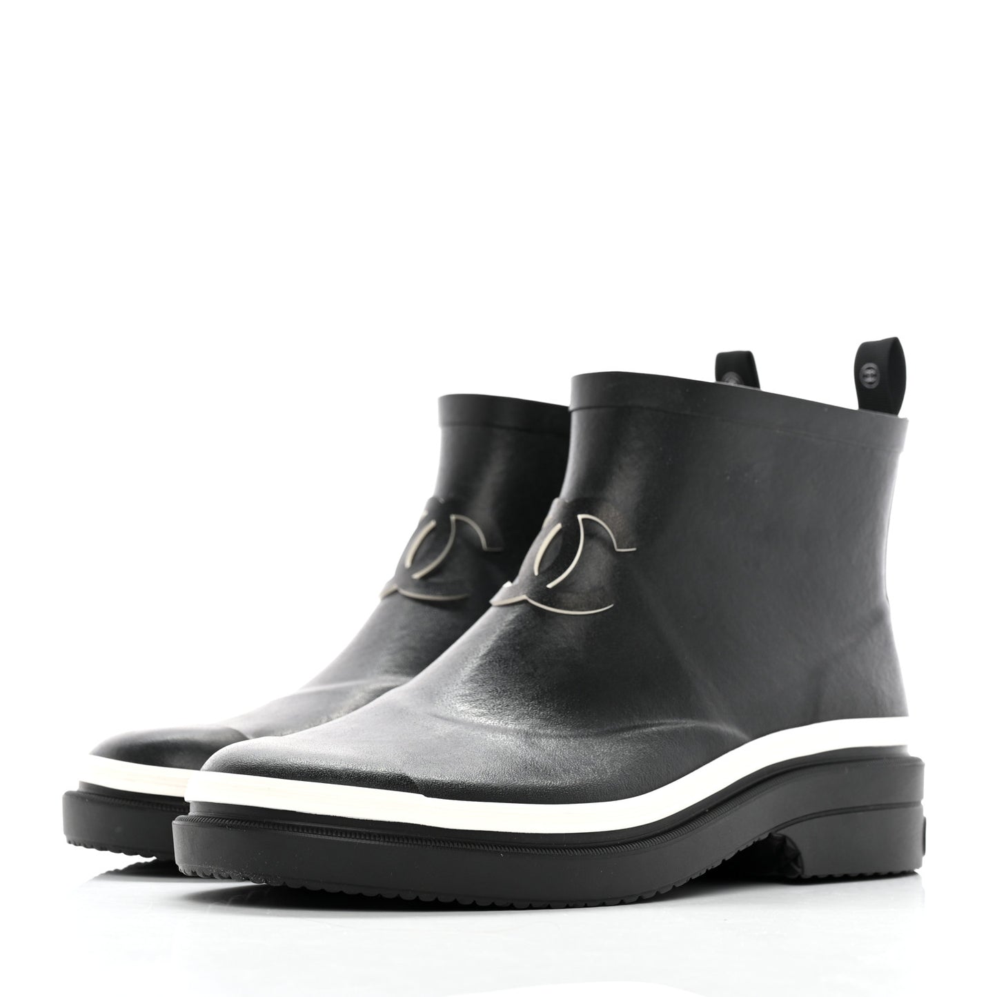 Rubber CC Short Rain Boots 40 Black