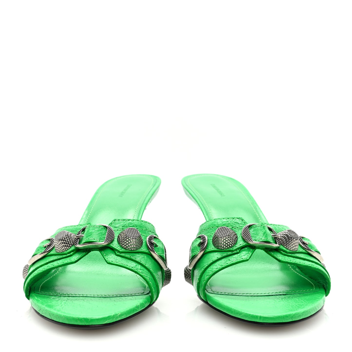 Agneau Arena Cagole 50mm Slide Sandals 37 Vivd Green