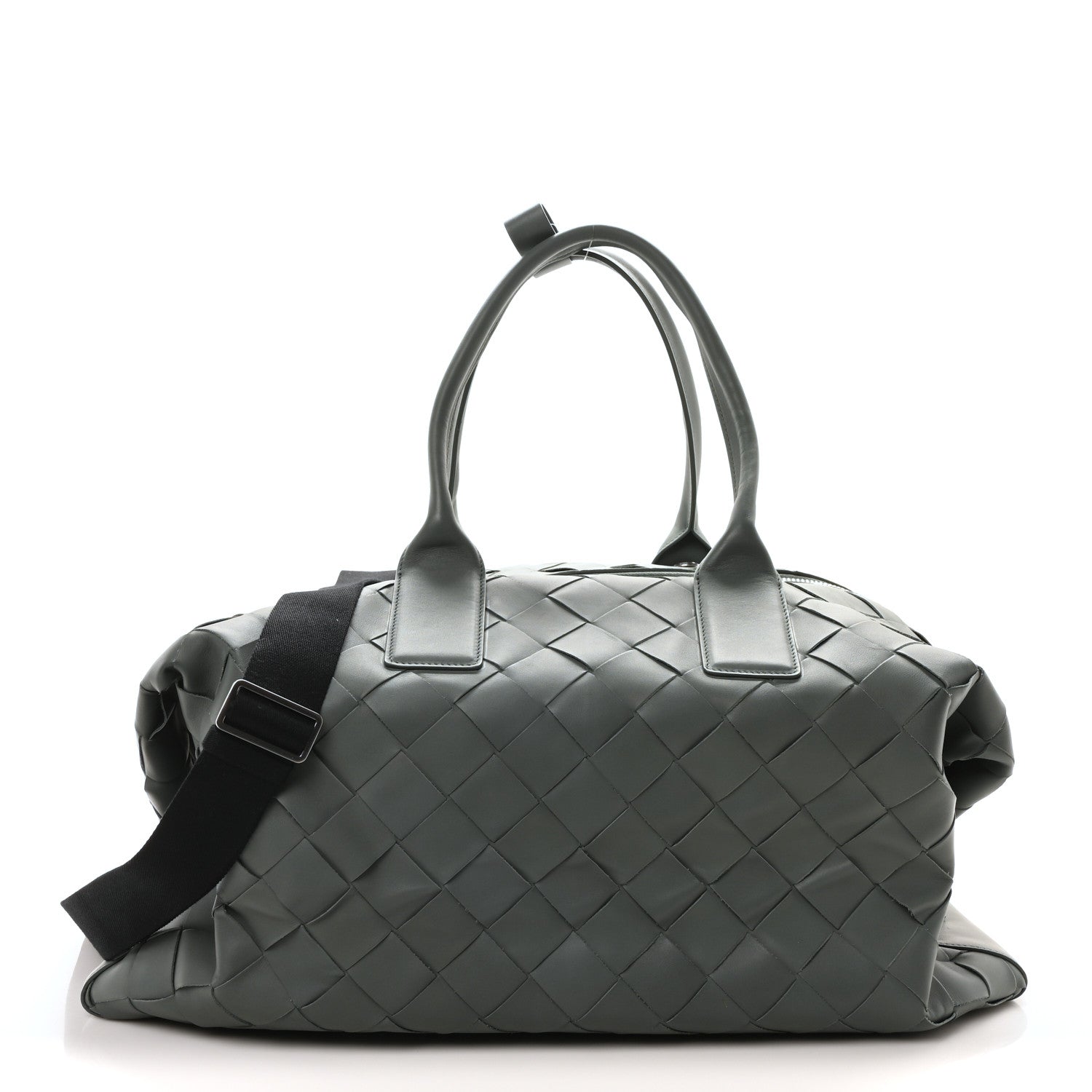 Bottega Veneta Nappa Maxi Intrecciato Large Duffel Grey 1679617