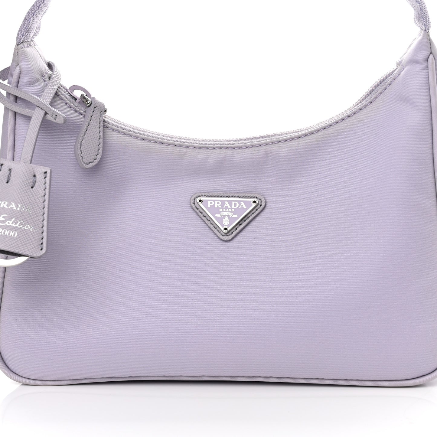 Re-Nylon Saffiano Mini Re-Edition 2000 Bag Glicine