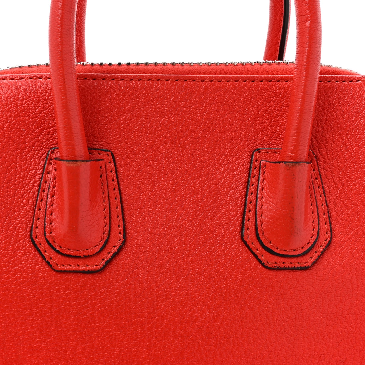 Sugar Goatskin Mini Antigona Pop Red