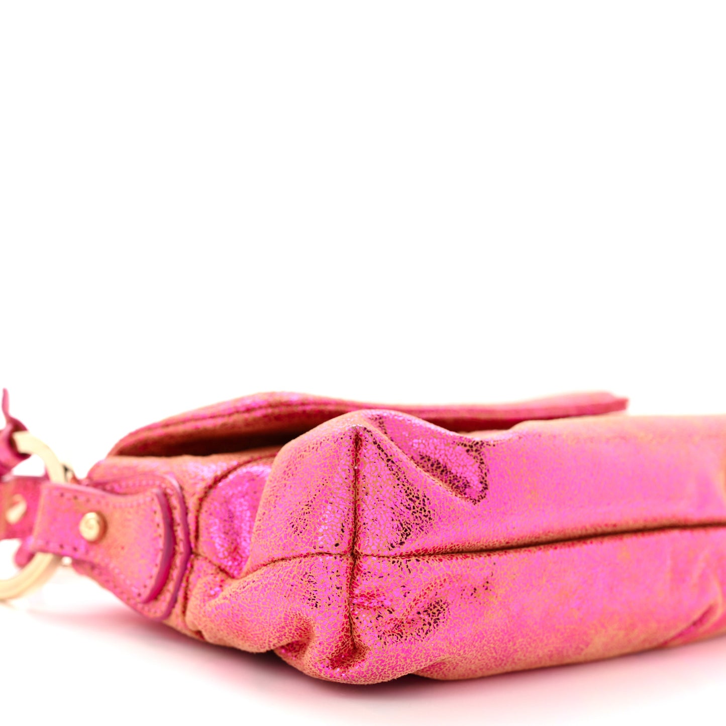 Metallic Nappa Mini Chef Shoulder Bag Pink