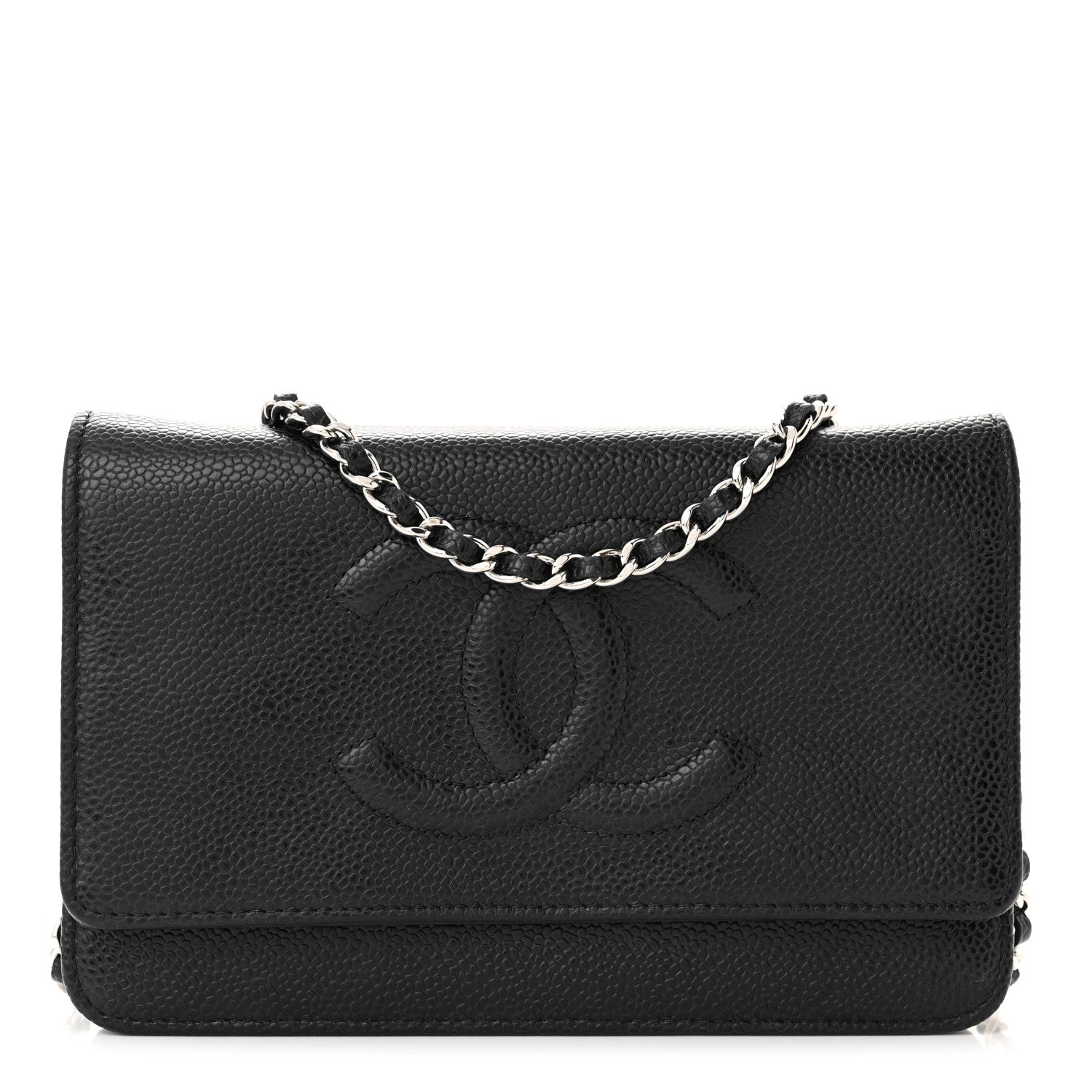 Chanel Caviar Timeless CC Wallet on Chain WOC Black 1 of 12