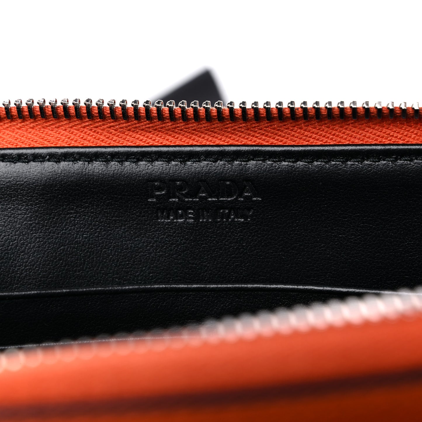 Saffiano Travel Double Zip Crossbody Belt Bag Papaya