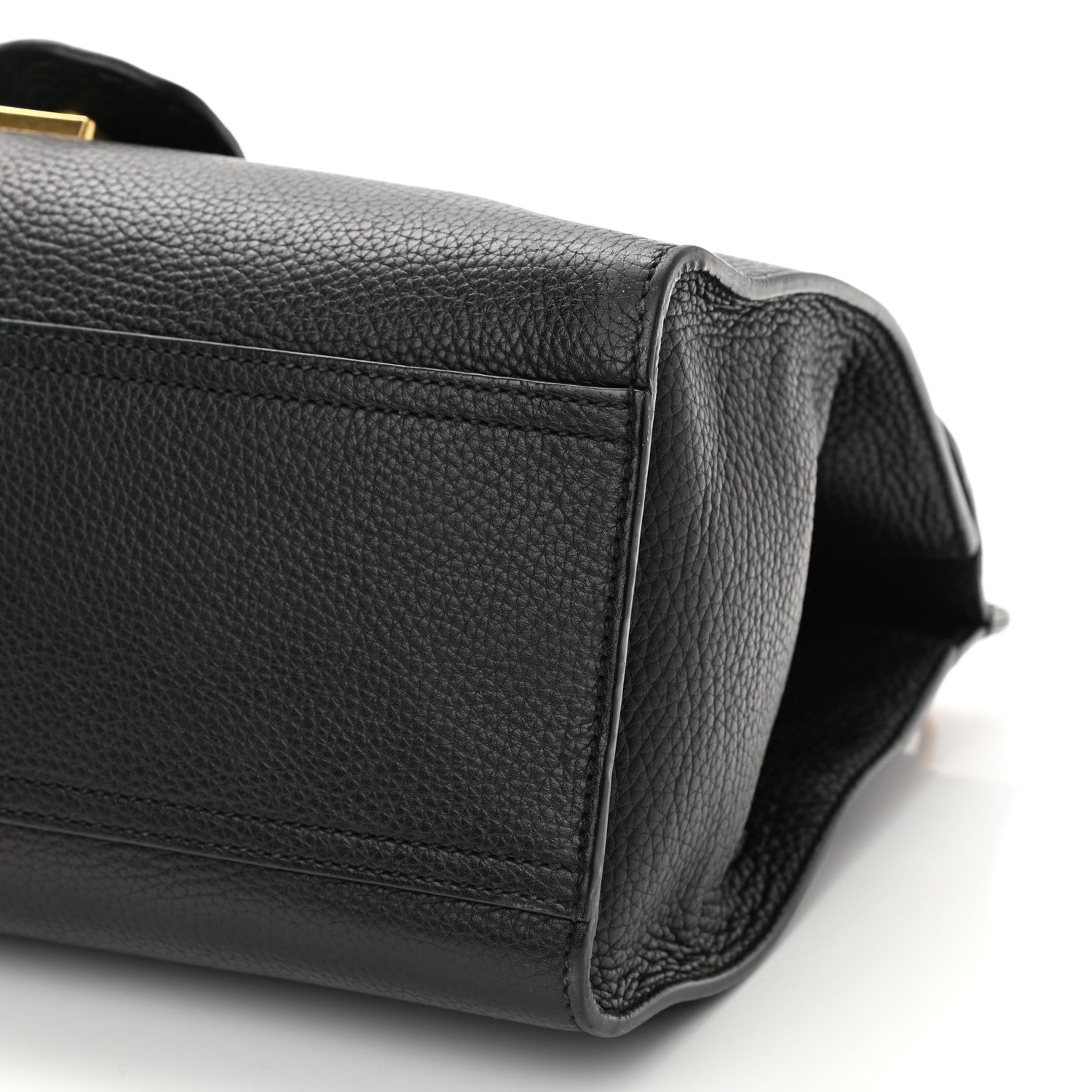 Gucci Calfskin Small GG Marmont Top Handle Bag Black 7 of 11