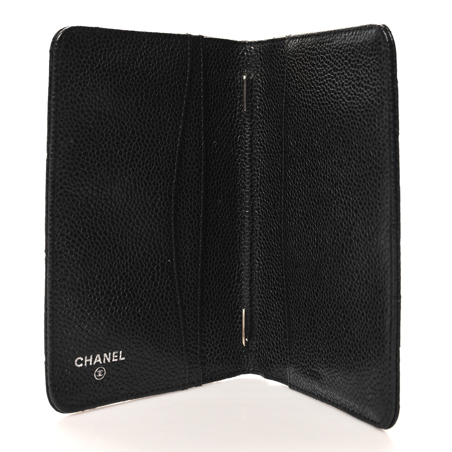 Caviar Quilted Agenda Cover Black
