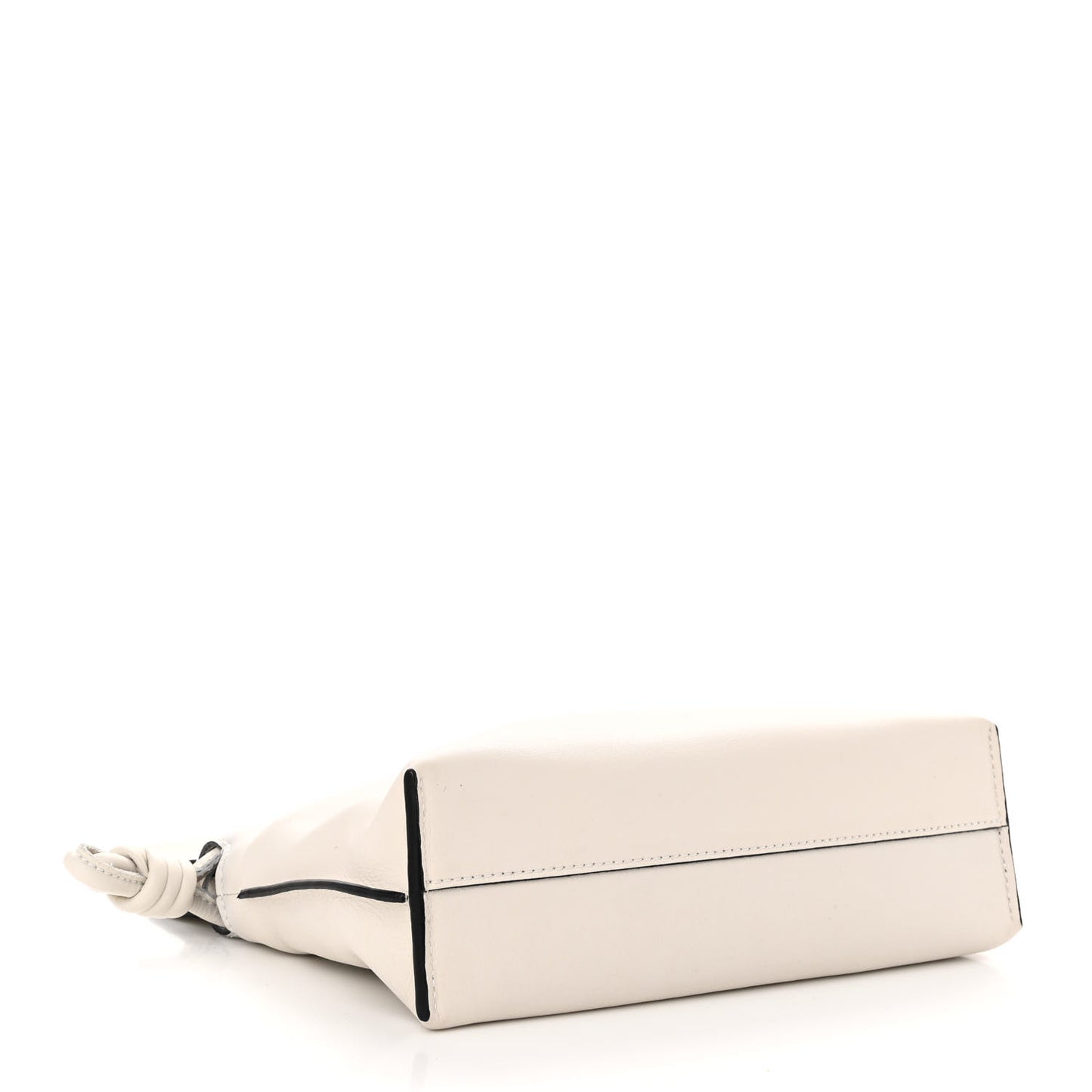 Calfskin Mini Flamenco Knot Clutch Angora