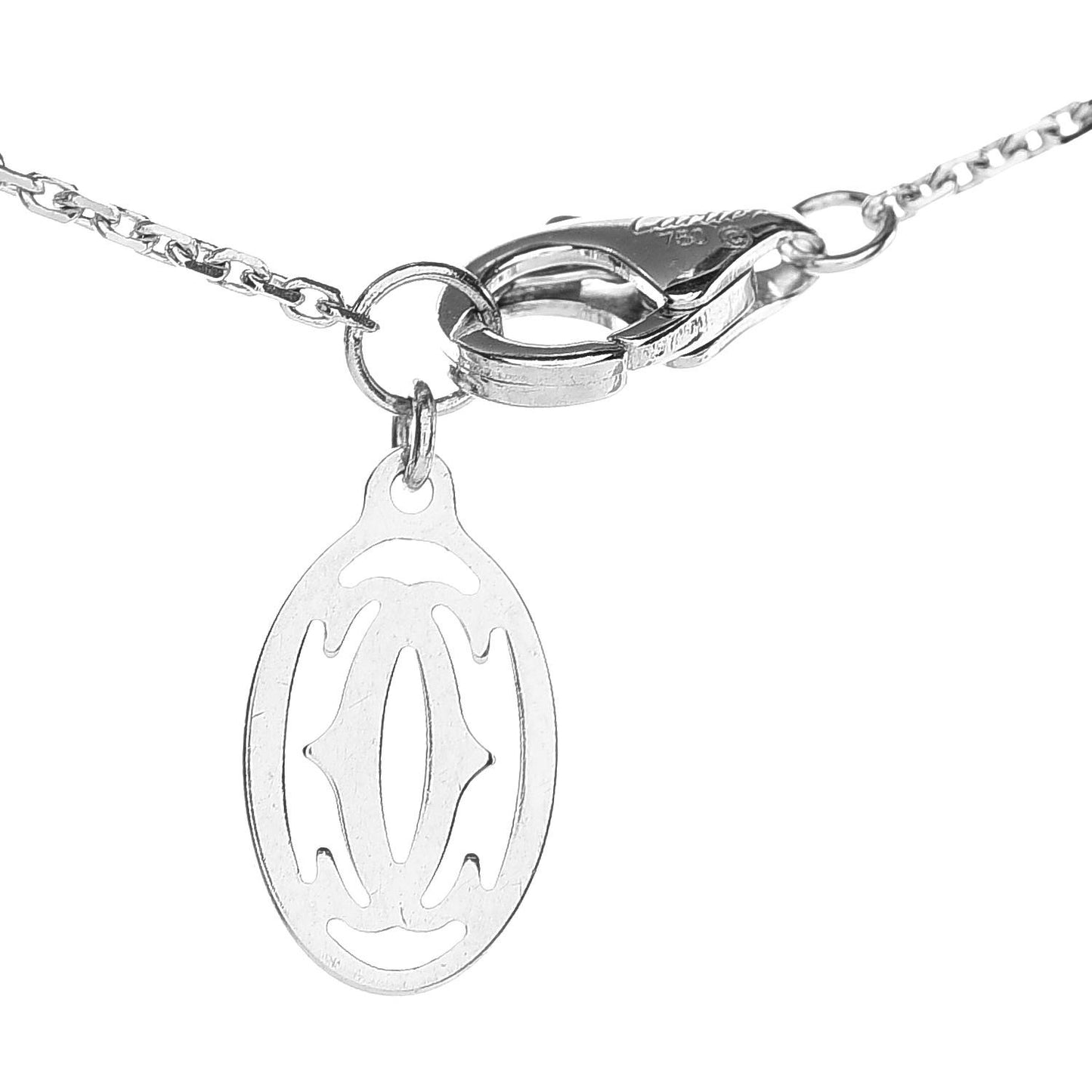 18K White Gold 6 Diamond D'Amour Station Necklace