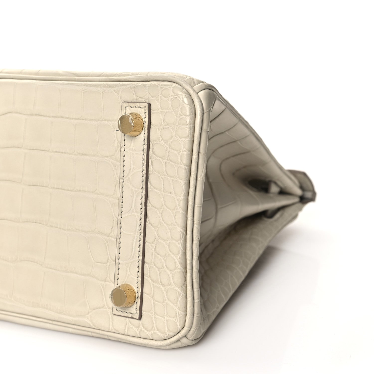 Hermes Matte Alligator Birkin 25 Beton 10 of 11