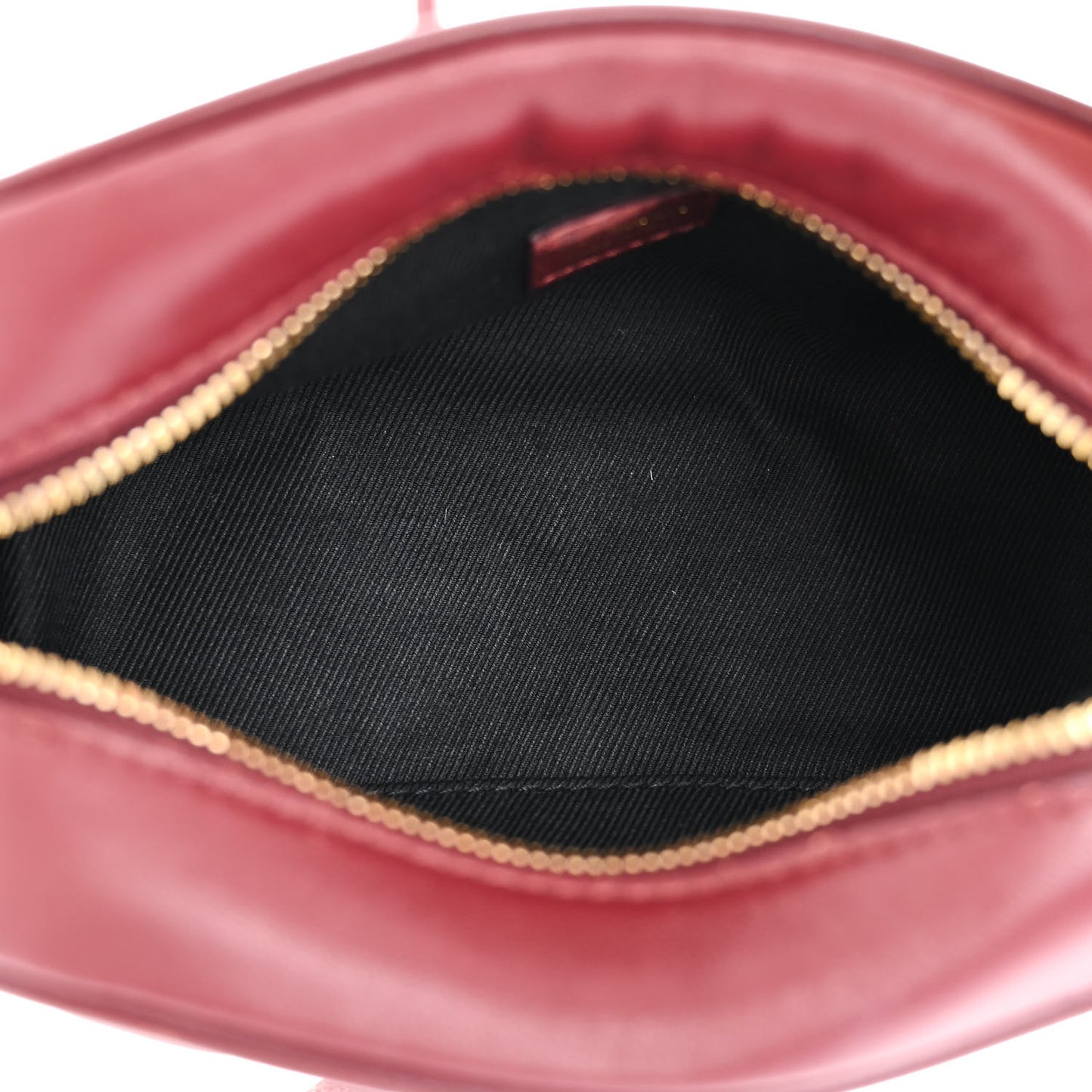 Lambskin Quilted Camera Bag Burgundy Red