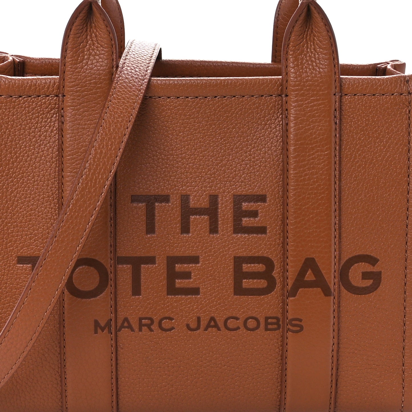 Grained Calfskin Small The Tote Bag Argan Oil