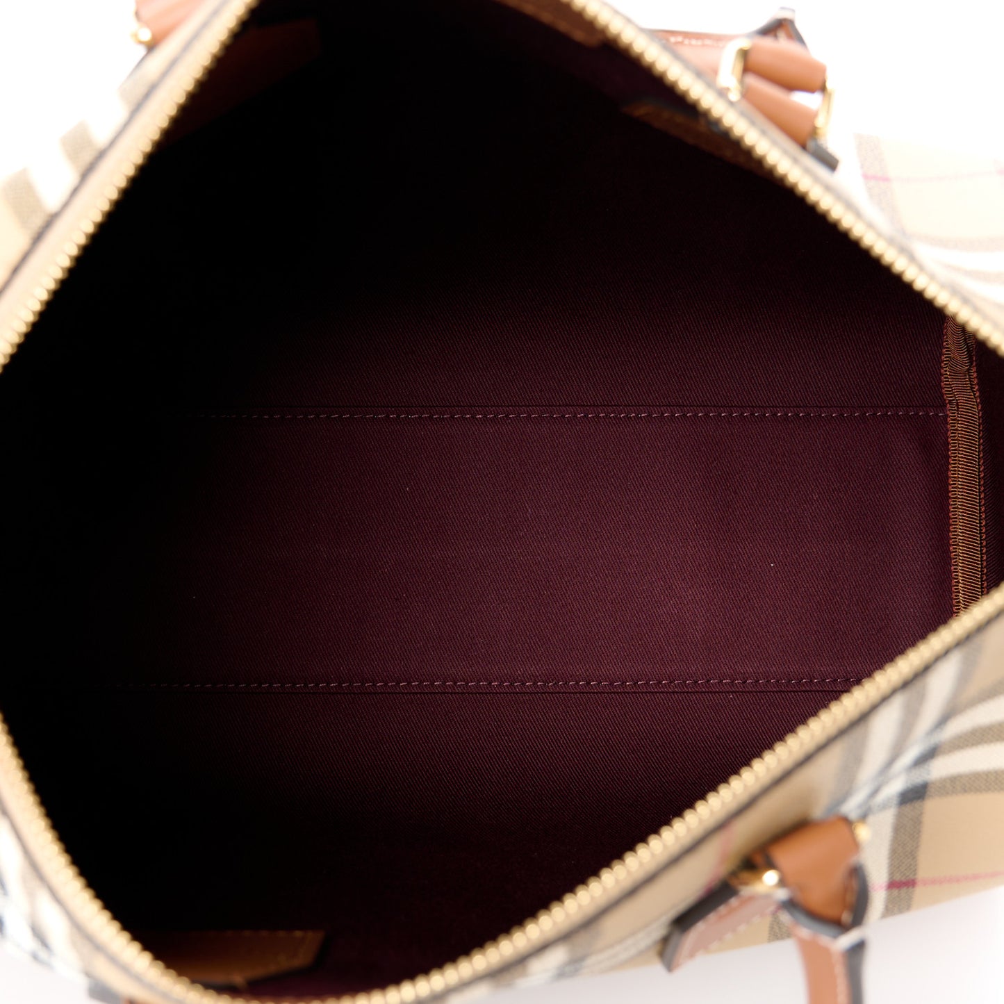 Horseferry Check Medium Bowling Bag Archive Beige