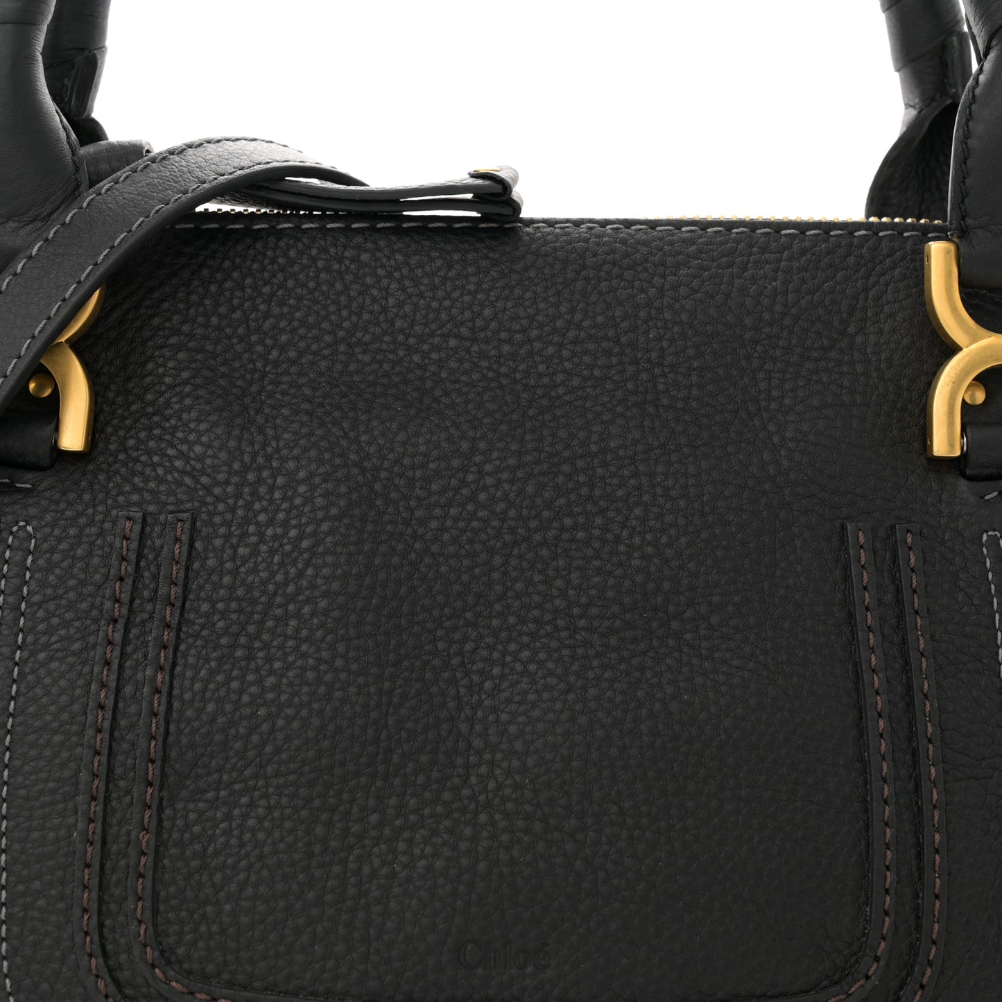 Calfskin Medium Marcie Satchel Black