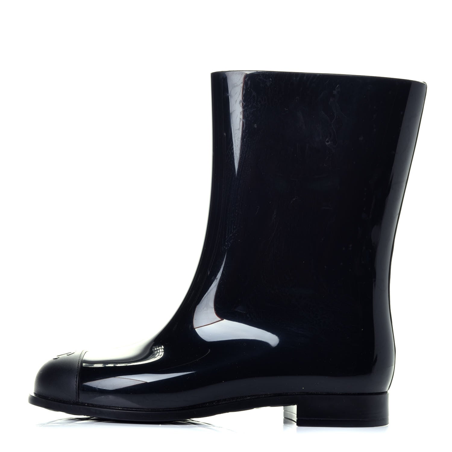 Chanel Rubber Rain Boots 37 Black 750172 – FASHIONPHILE