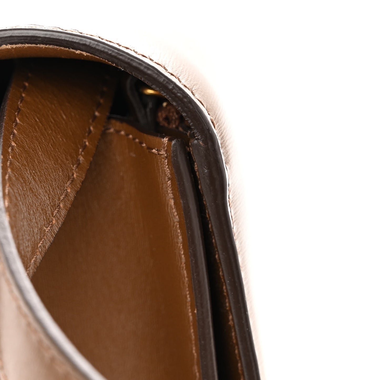 Box Calfskin Medium Classic Box Flap Bag Camel