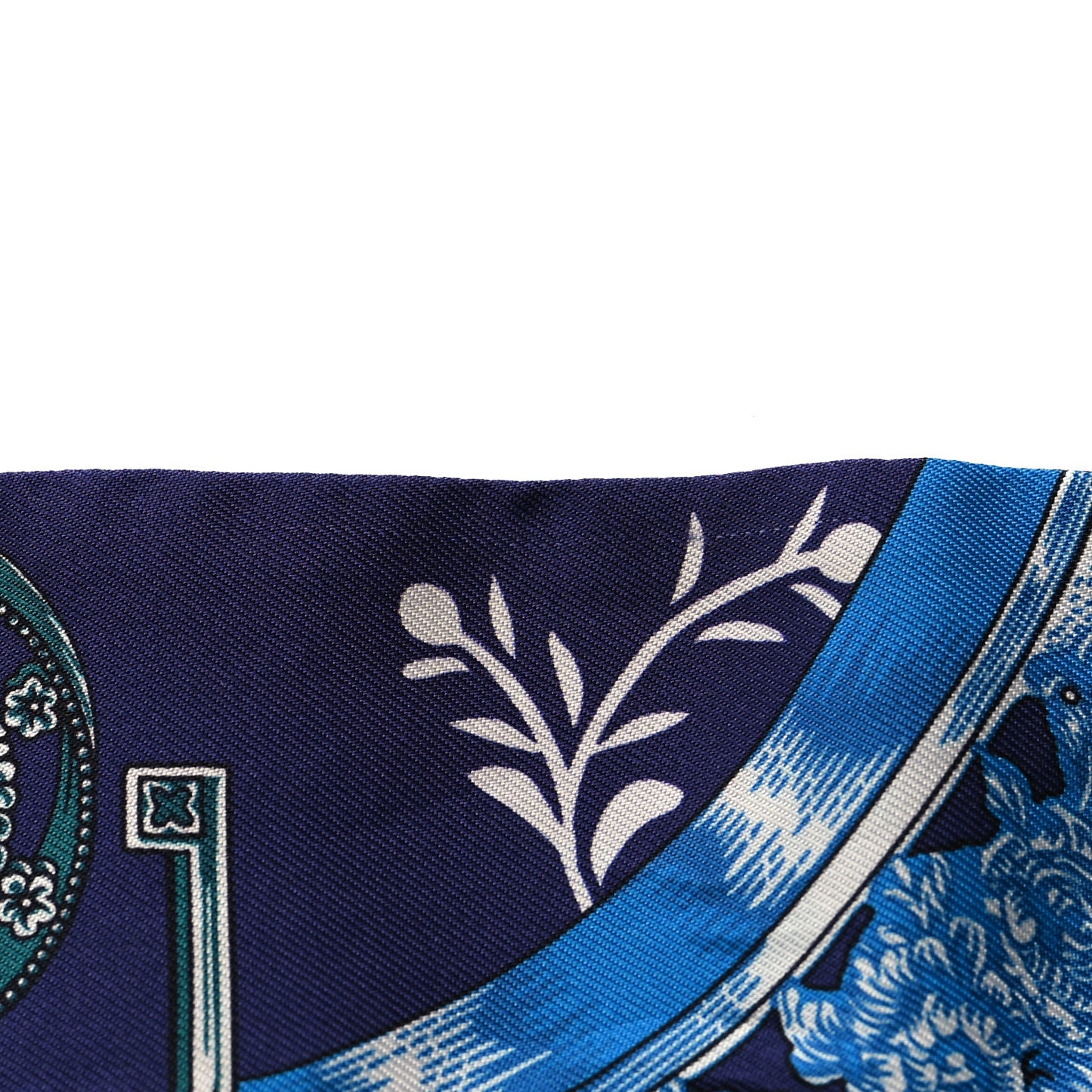 Silk Etriers Remix Twilly Indigo Rose Vif Multicolore