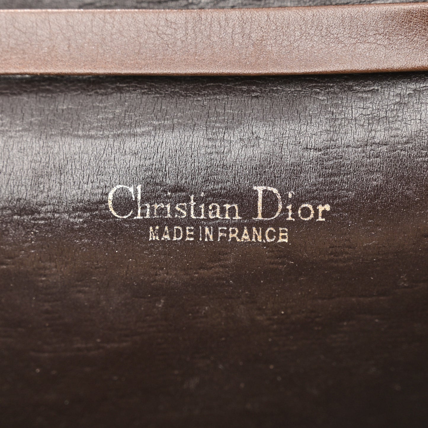 Monogram Oblique Chain Flap Brown