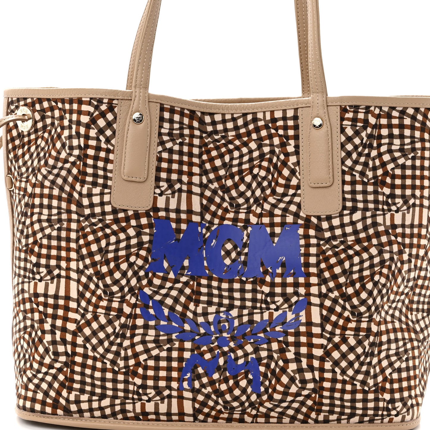 Visetos Medium Liz Reversible Shopper Tote Beige