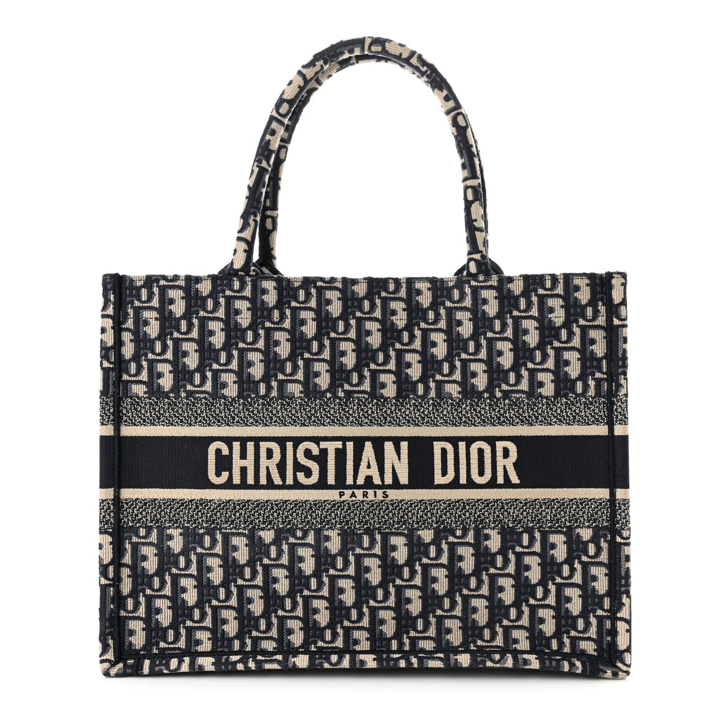 Oblique Medium Book Tote Blue Multicolor