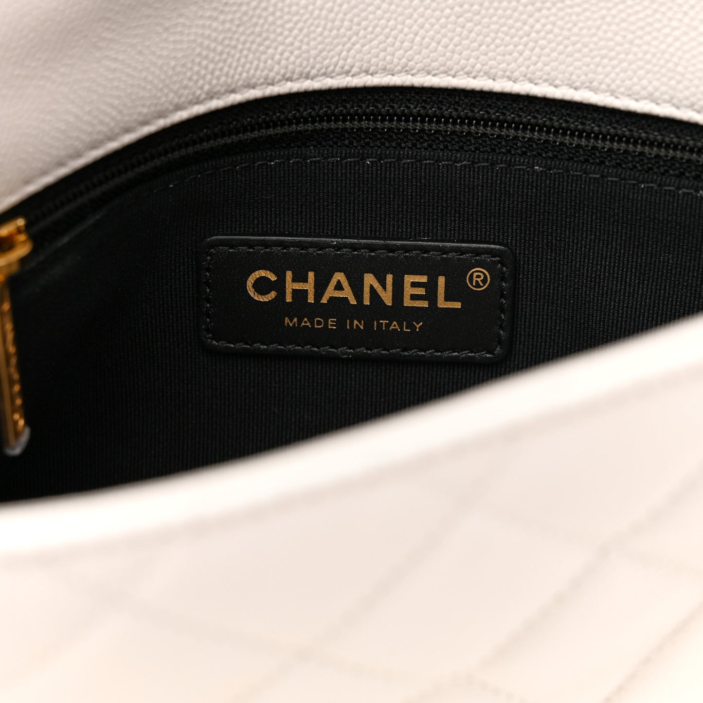 Caviar Quilted Mini CC You Flap White