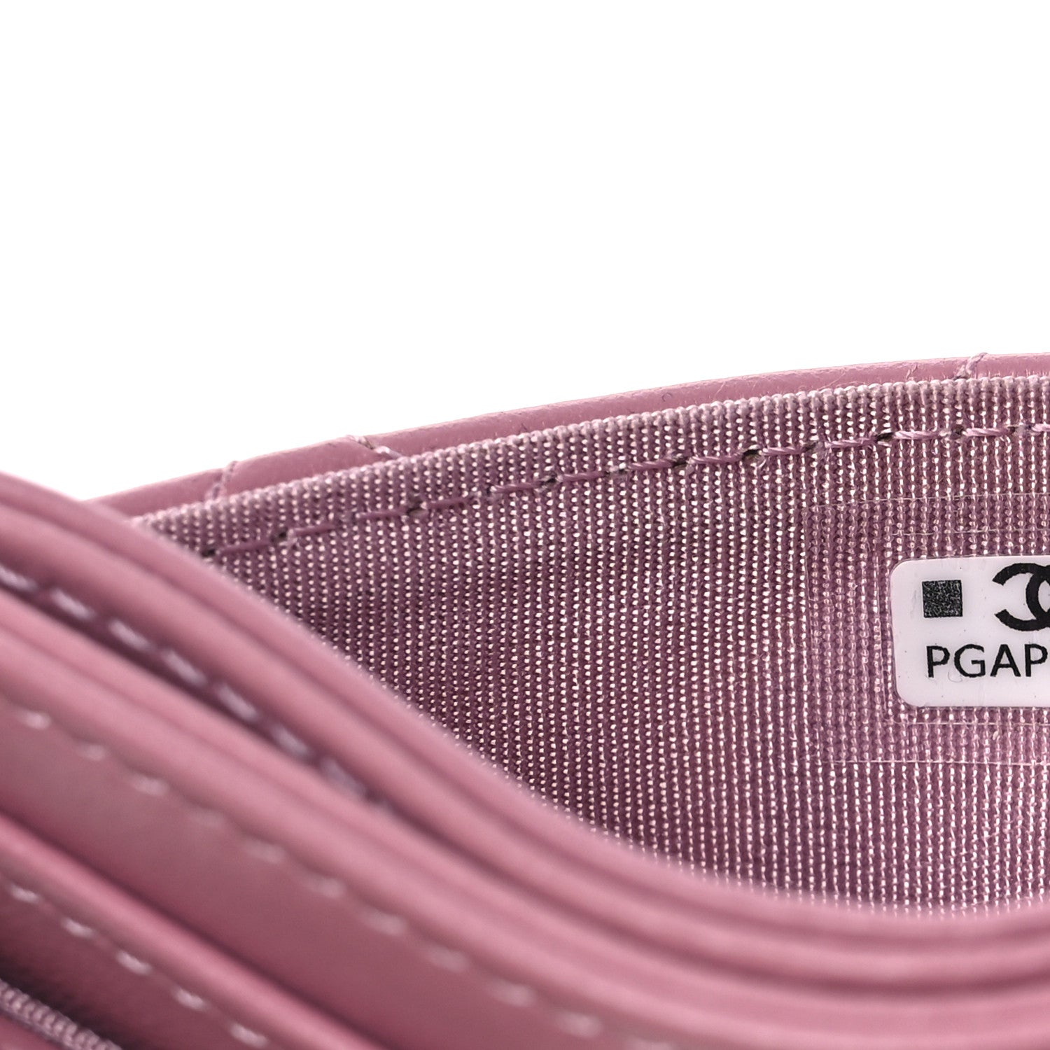 Chanel Lambskin Quilted Crystal Star Card Holder Pink 8 of 8