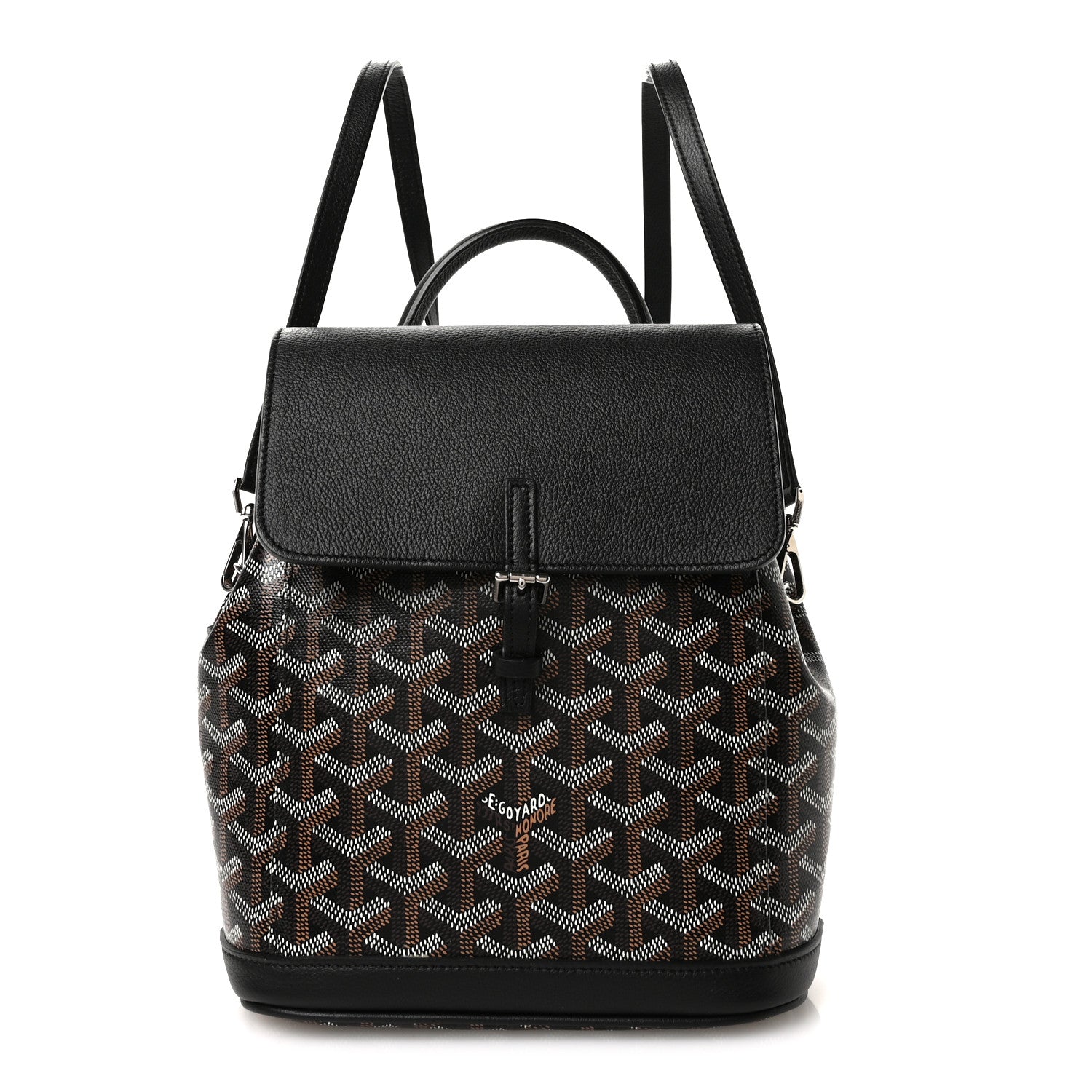 Goyard Goyardine Calfskin Mini Alpin Backpack Black 1735383