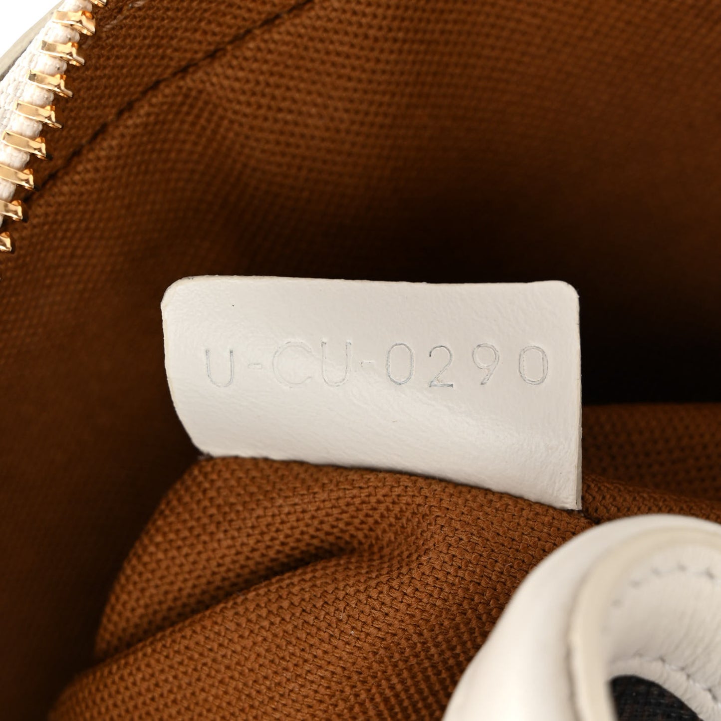 Triomphe Canvas Small Camera Bag White