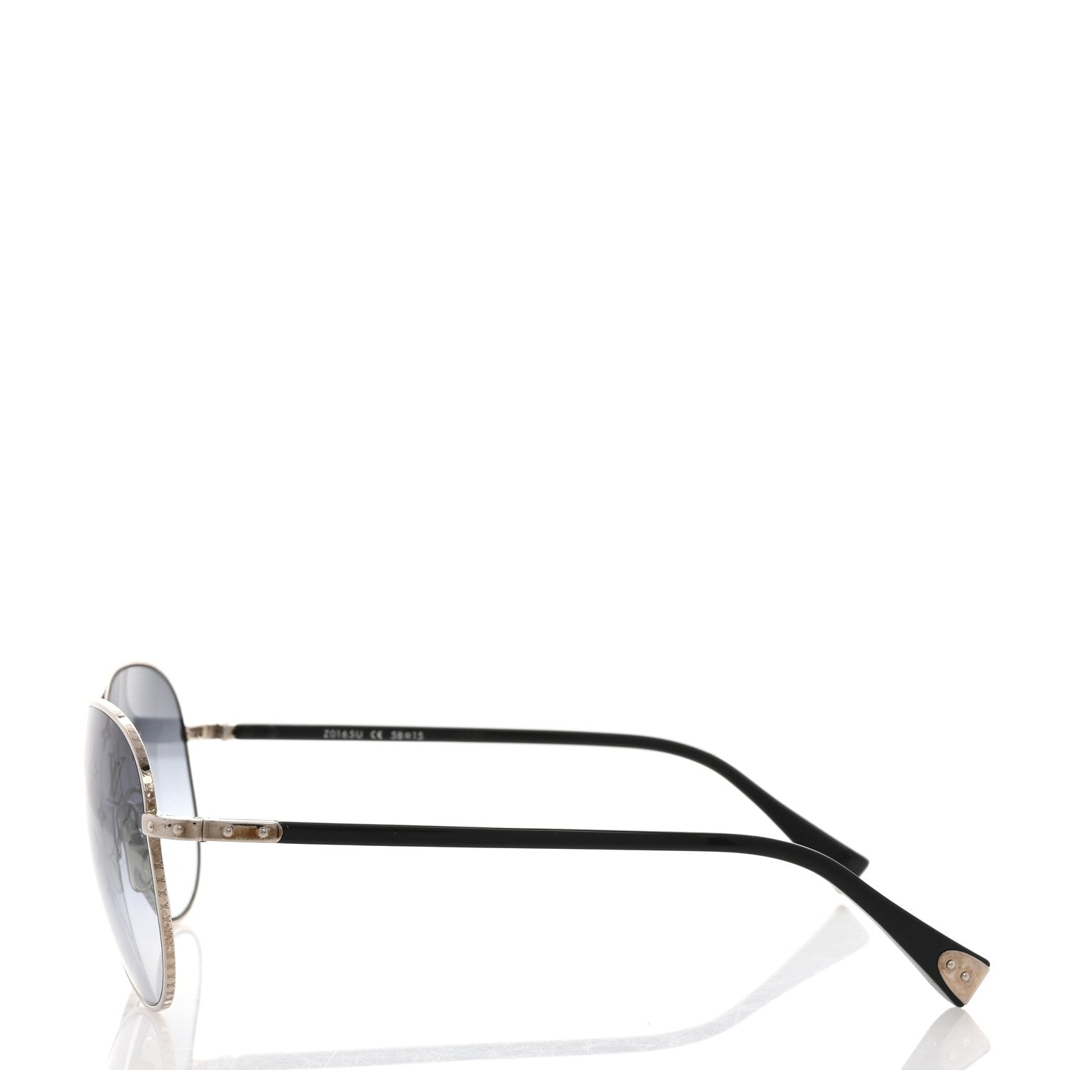 Louis Vuitton Monogram Conspiration Pilote Sunglasses Z0165U Argent 3 of 7