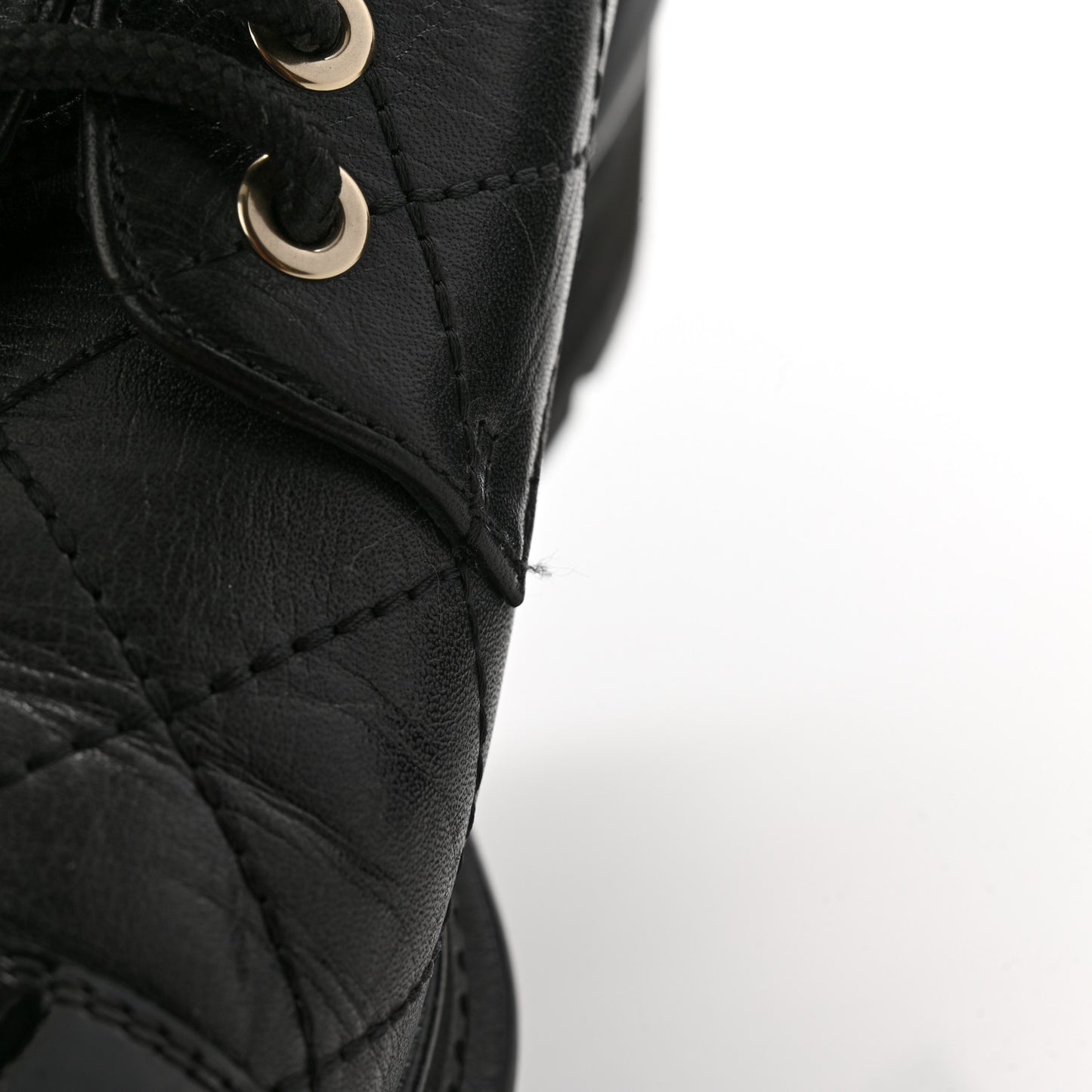 Calfskin Patent Stitched Cap Toe Lace Up Oxfords 37 Black