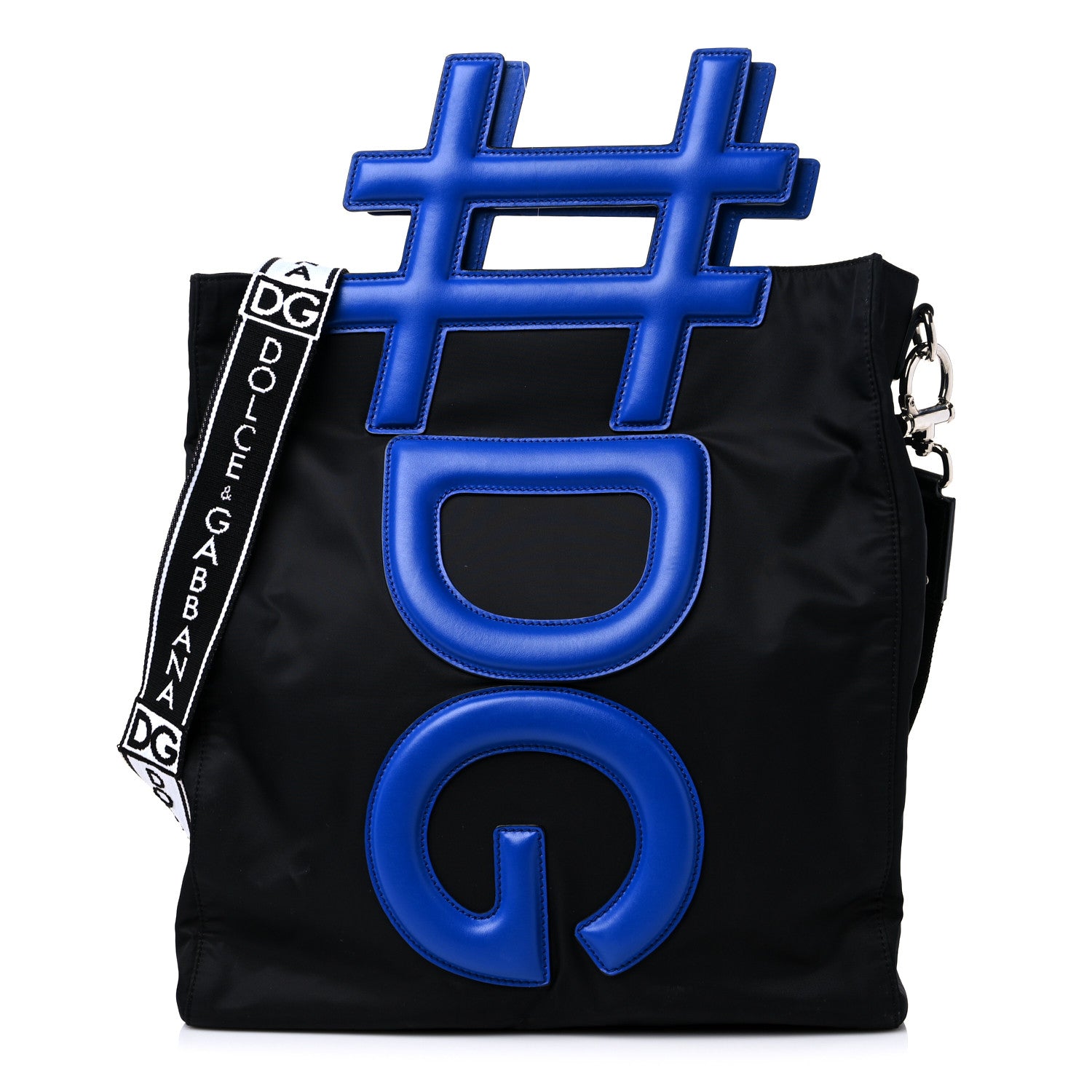 Dolce & Gabbana Nylon Instabag Top Handle Bag Black Blue 1174603
