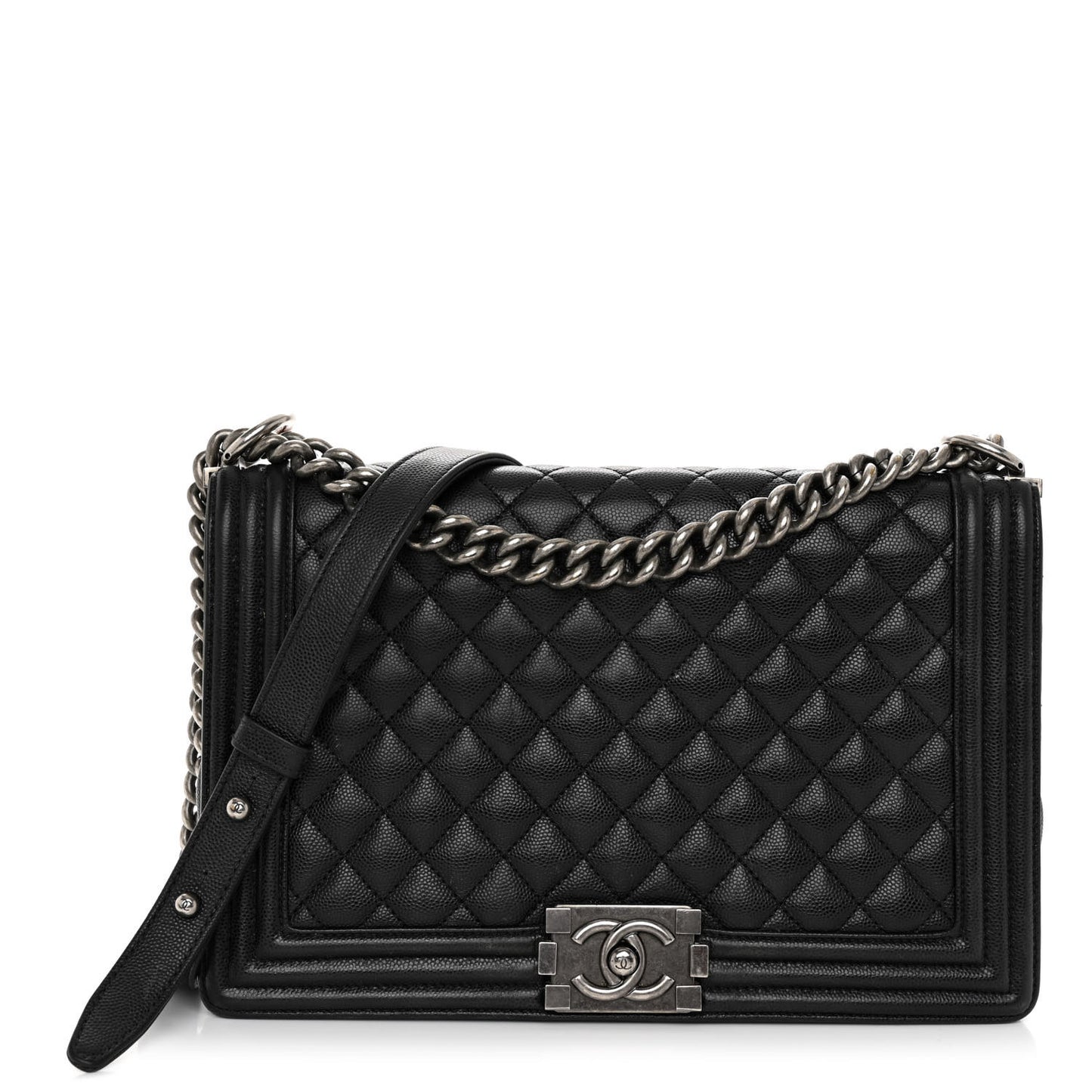 Caviar Quilted New Medium Boy Flap Black