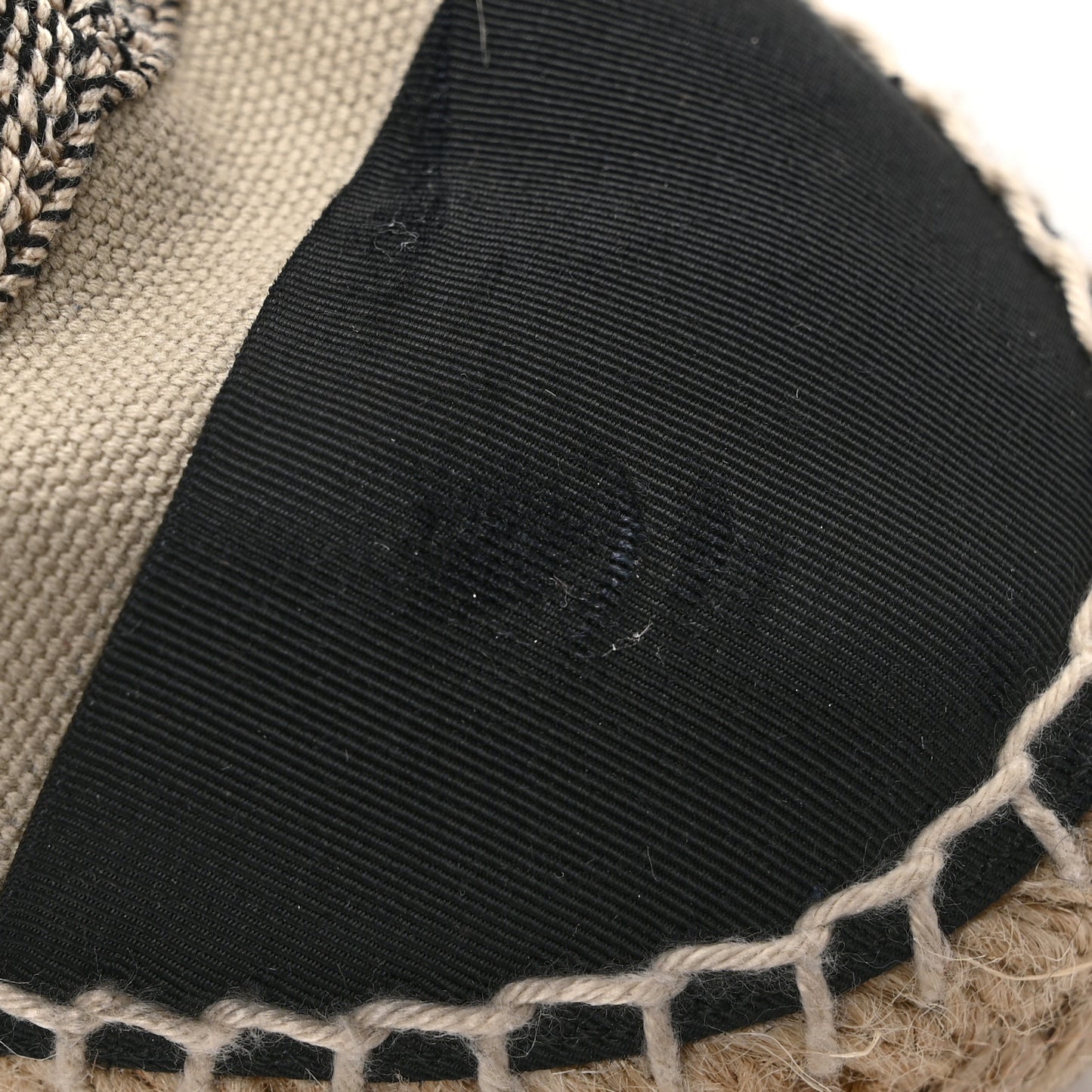 Canvas Grosgrain CC Espadrilles 40 Light Green Black