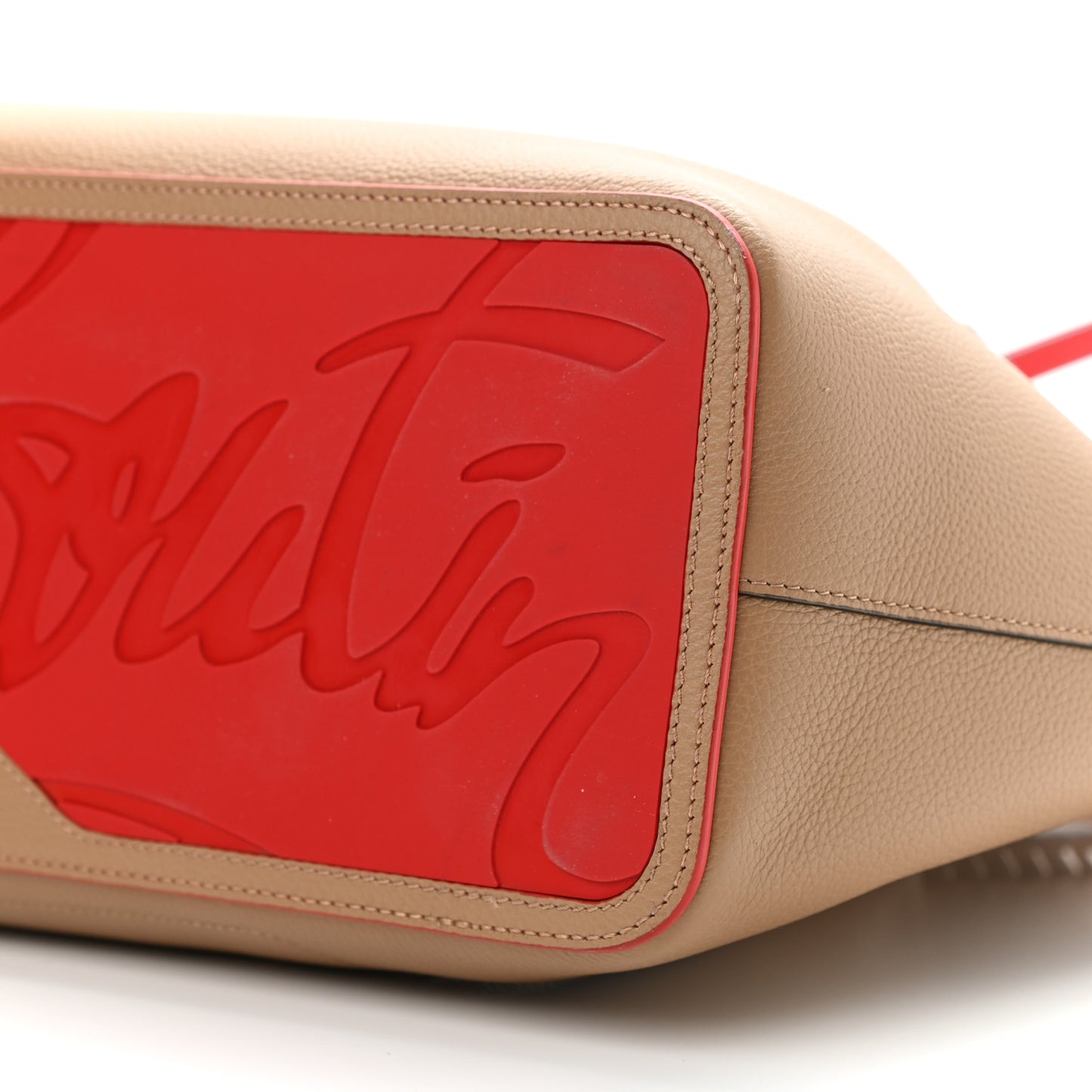 Calfskin Large Cabarock Spikes Tote Nude