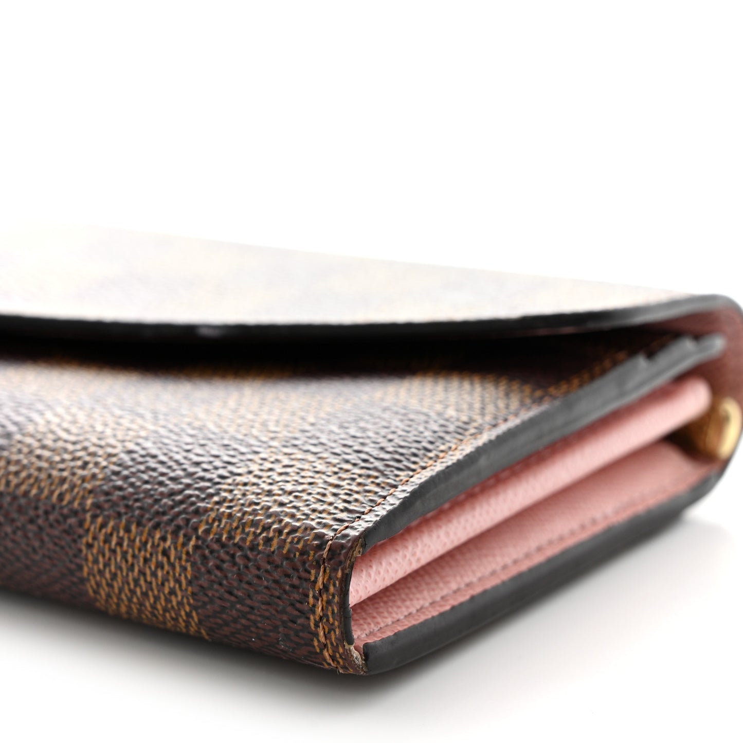Damier Ebene Sarah Wallet NM Rose Ballerine