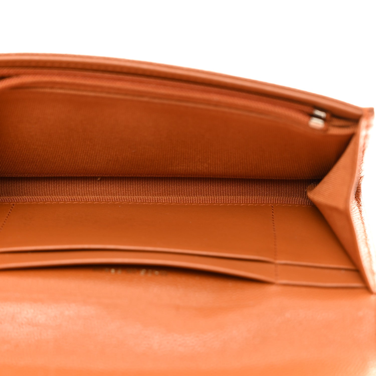 Chanel Caviar Quilted Large Gusset Flap Wallet Dark Beige 5 of 12